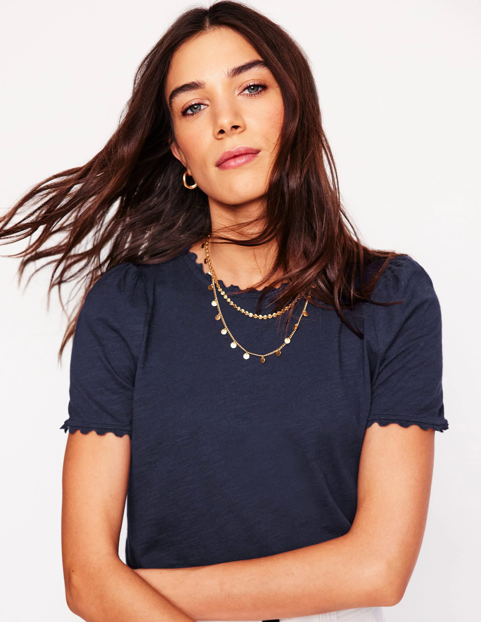 Ali Ricrac T-shirt-Navy Ali Ricrac T-shirt-Navy