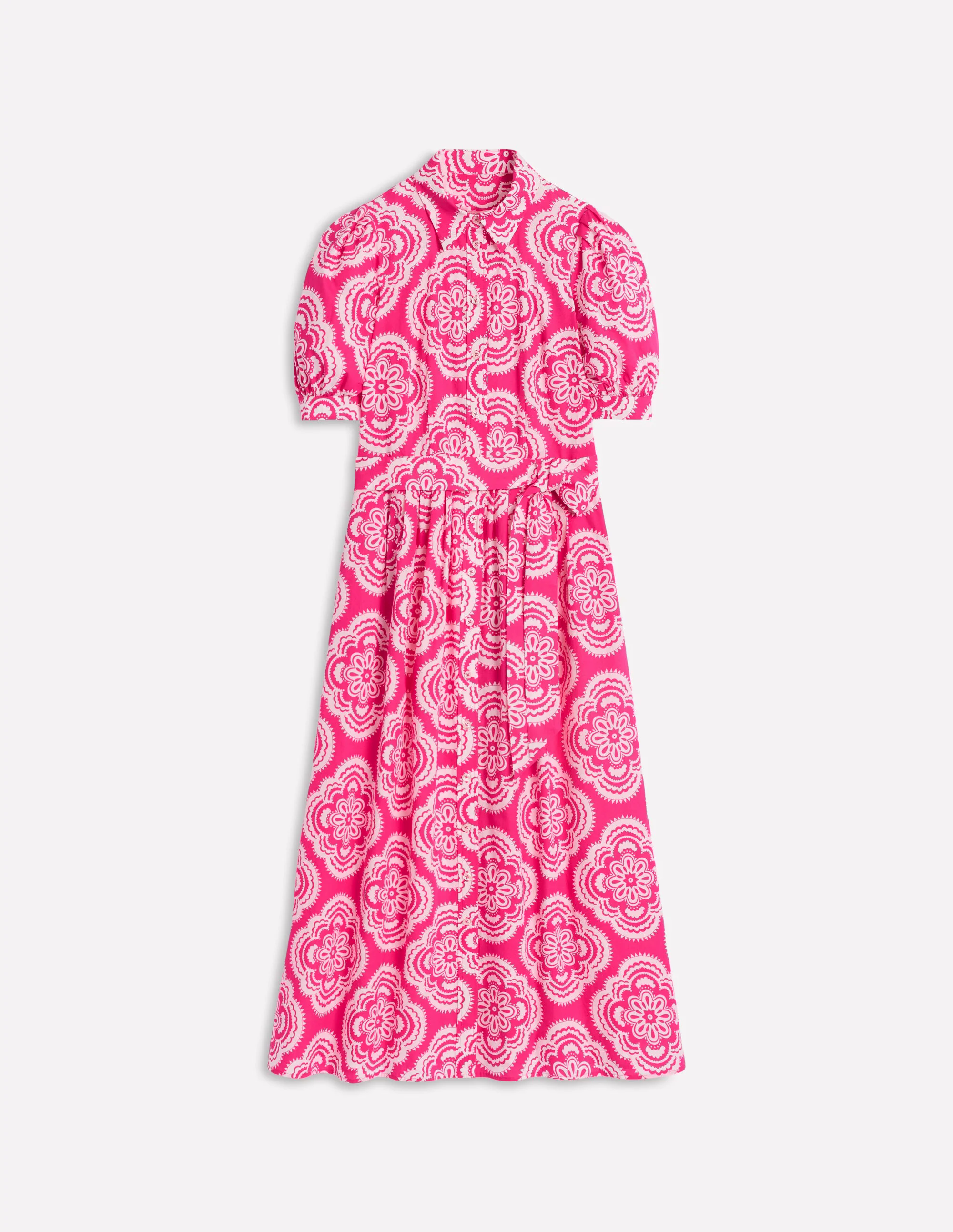 Alexa Maxi Shirt Dress-Pink Peony, Botanic Blush Alexa Maxi Shirt Dress-Pink Peony, Botanic Blush