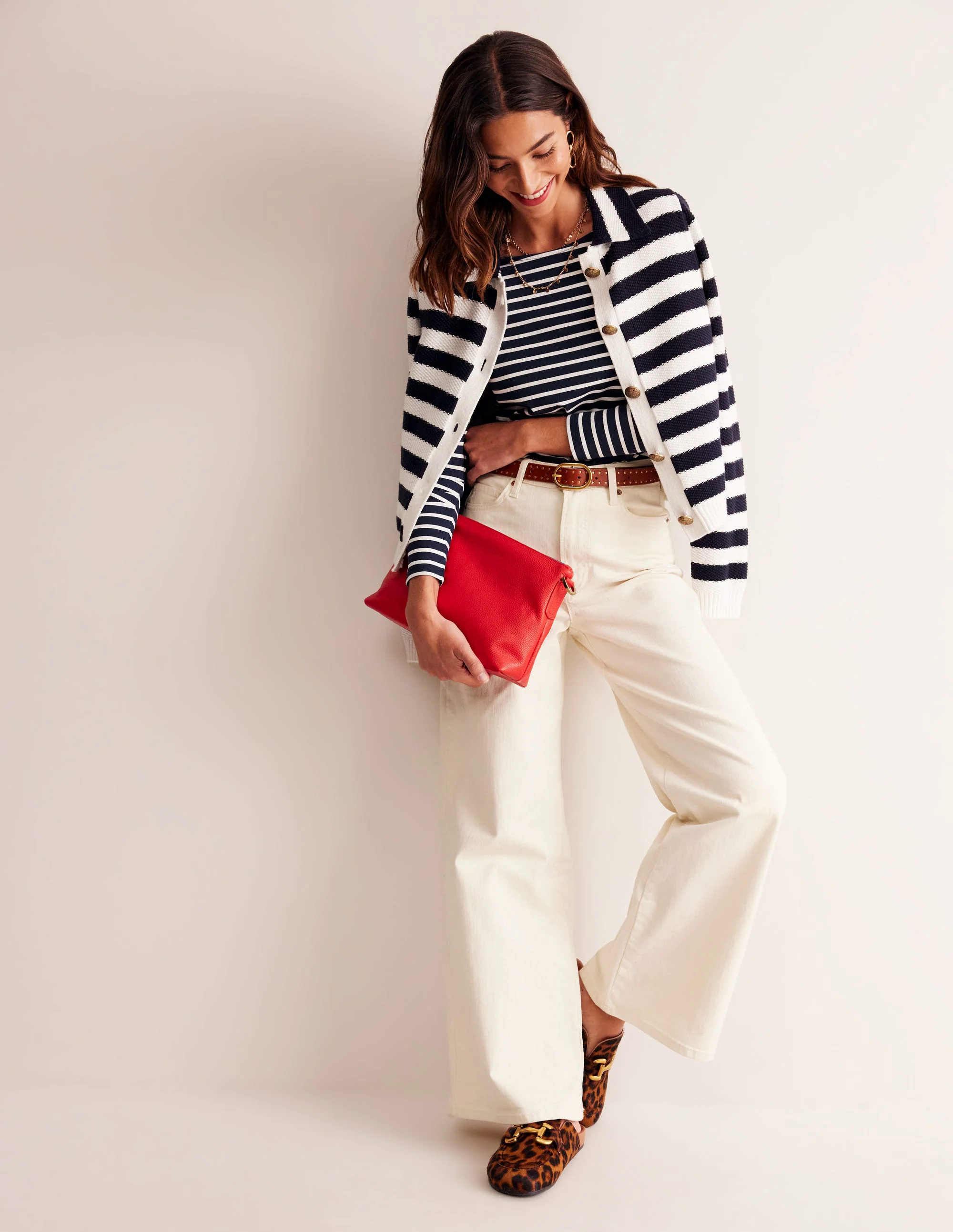 Ella Long Sleeve Breton-Navy, Ivory Ella Long Sleeve Breton-Navy, Ivory