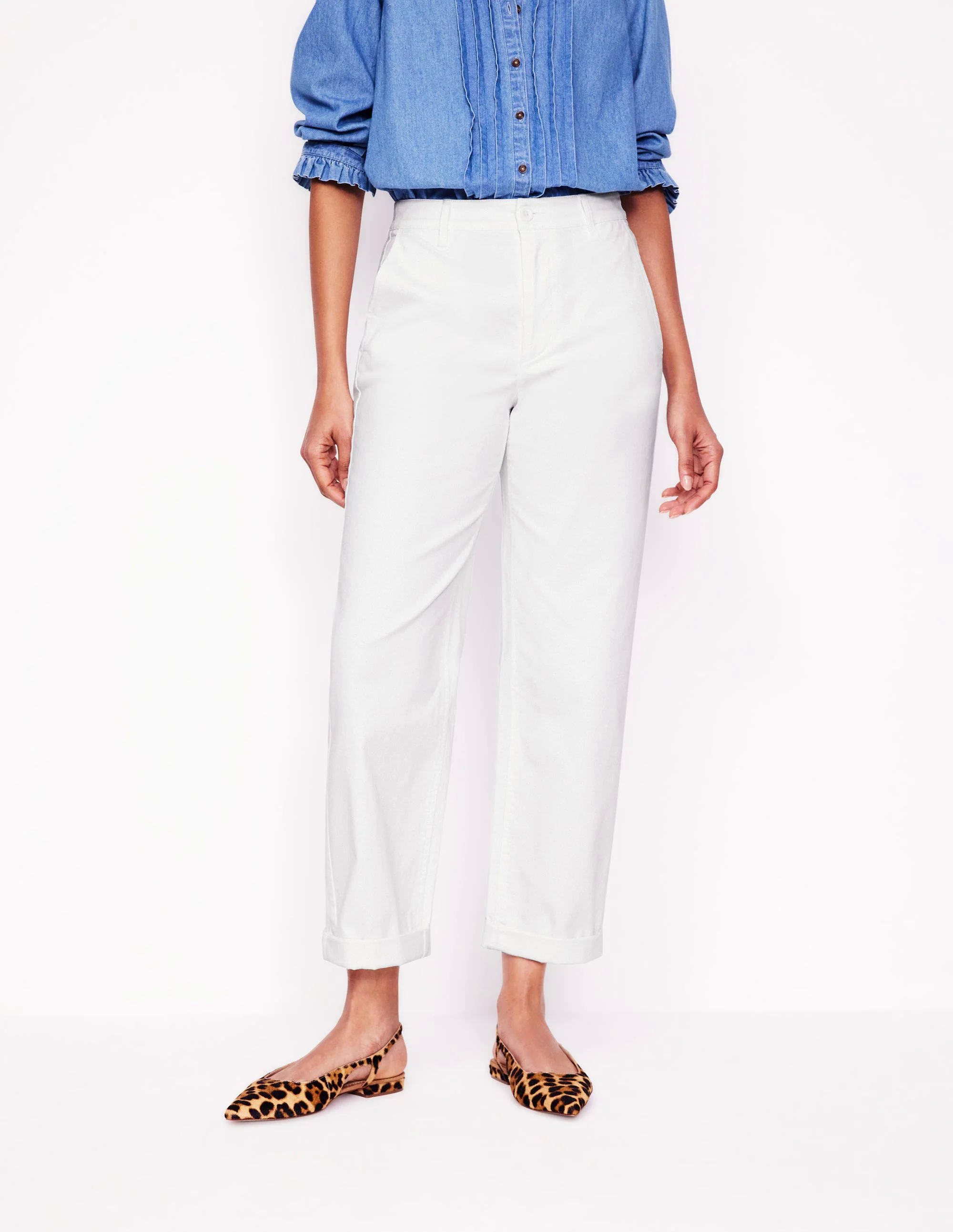 Barnsbury Chino Pants-White Barnsbury Chino Pants-White
