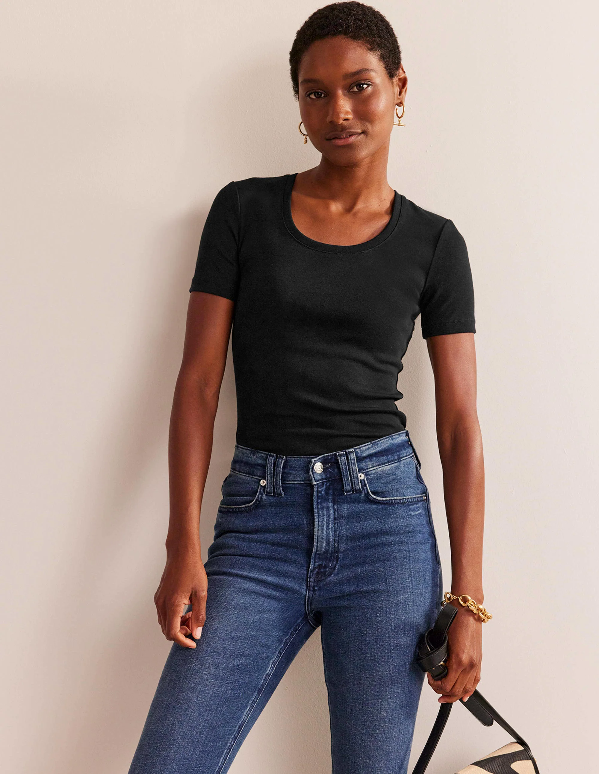 Essential Jersey T-Shirt-Black Essential Jersey T-Shirt-Black