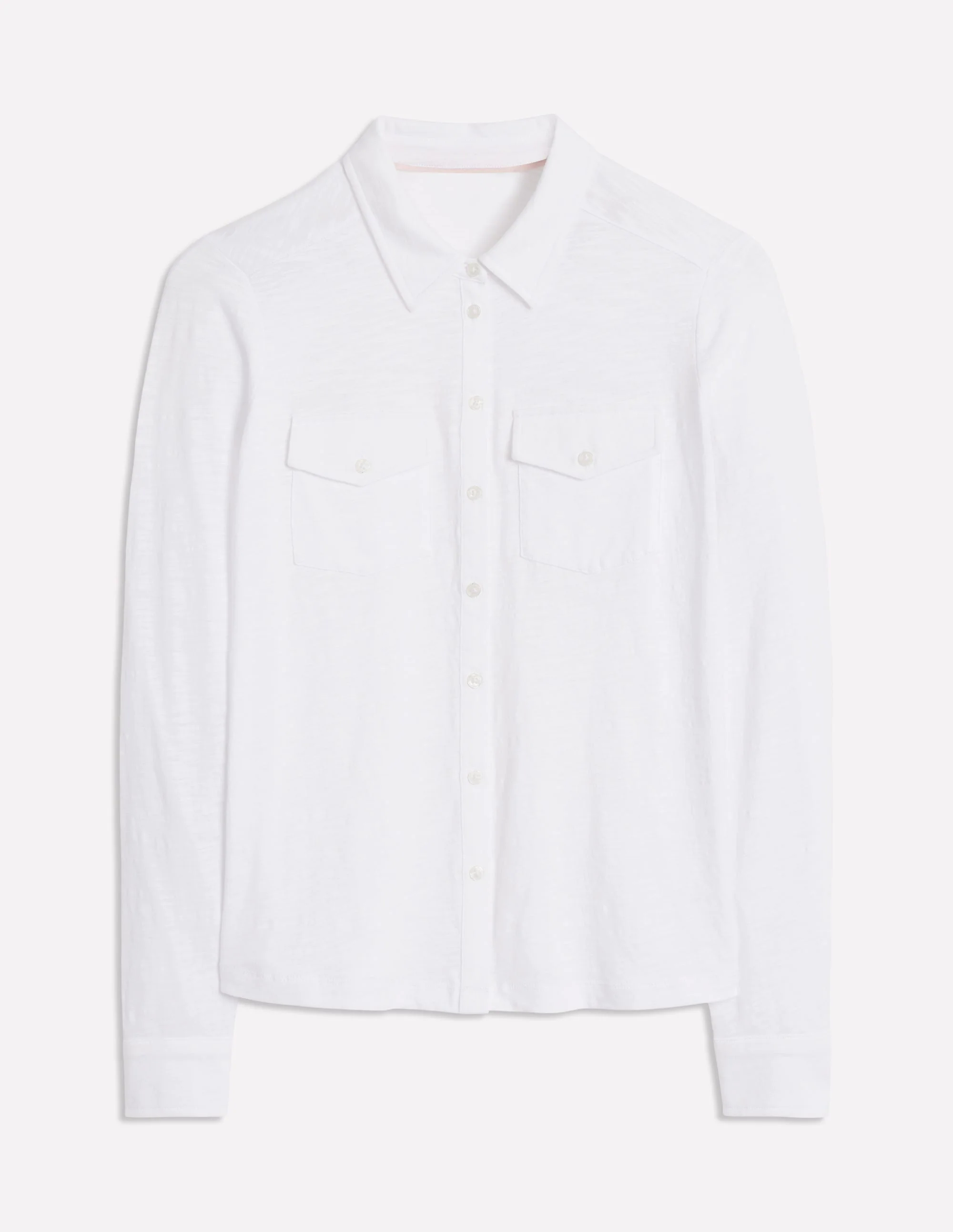 Amy Jersey Shirt-White Amy Jersey Shirt-White