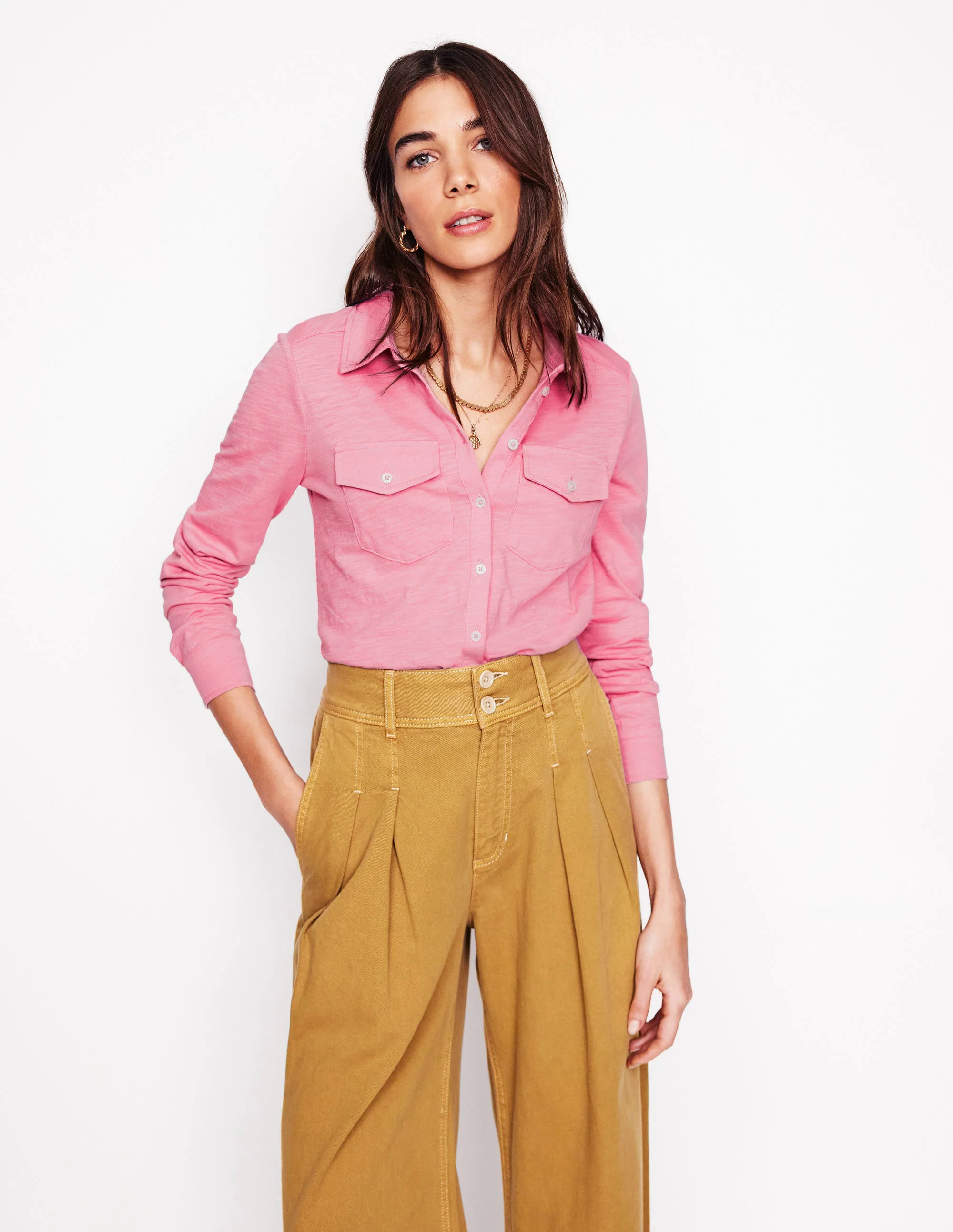 Amy Jersey Shirt-Formica Pink Amy Jersey Shirt-Formica Pink