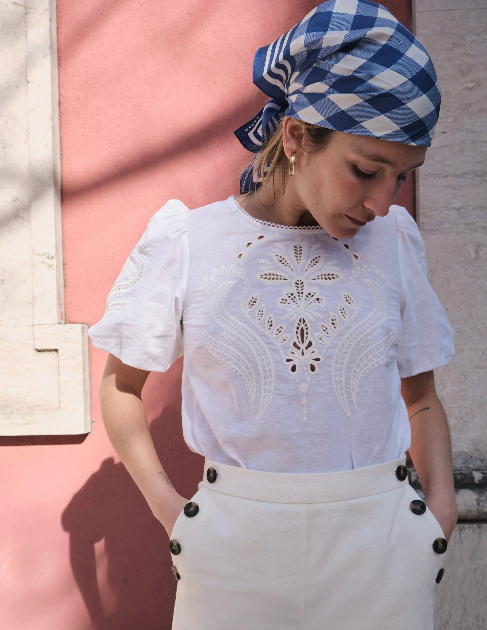 Greenwich Sailor Pants-White