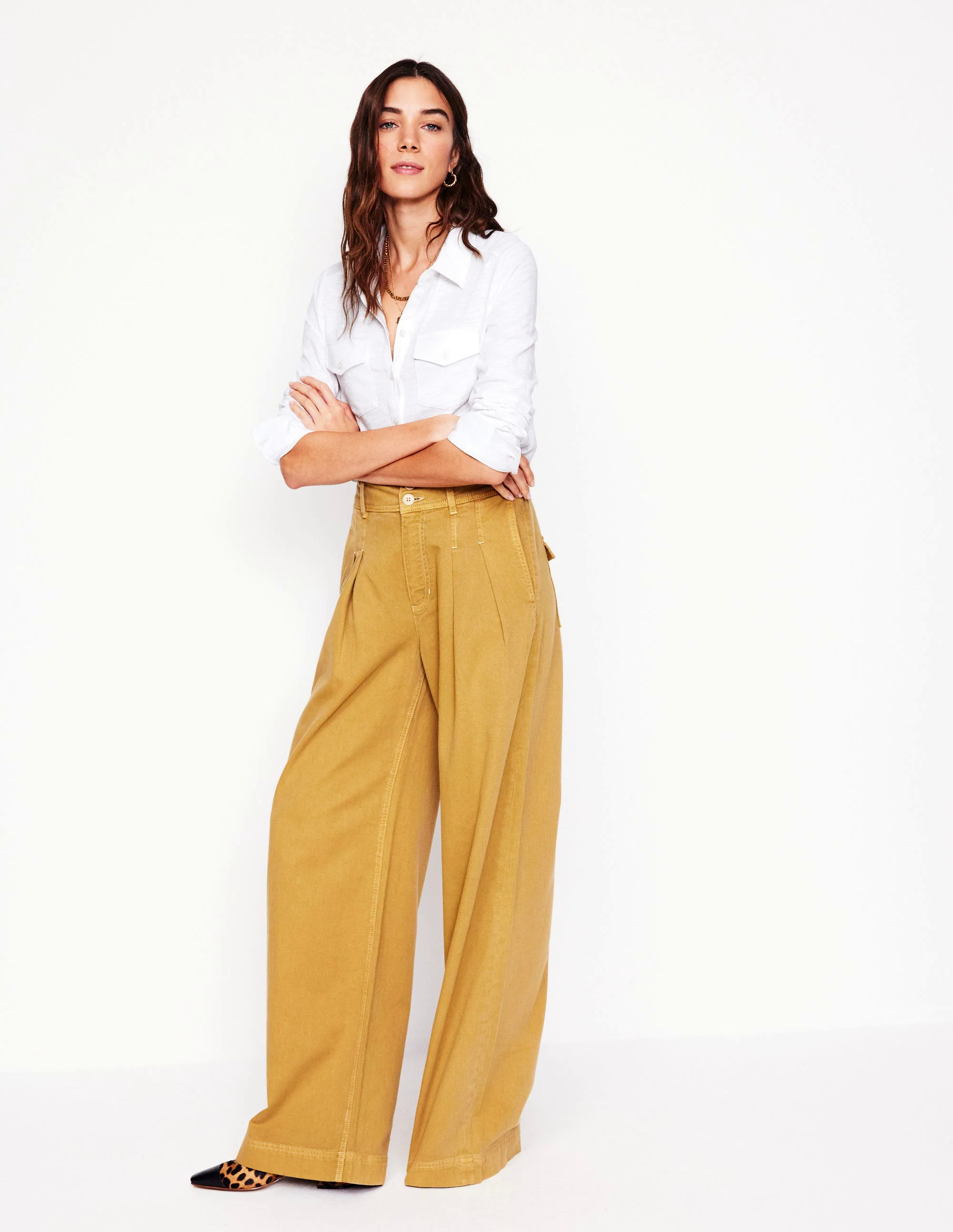 Amy Jersey Shirt-White Amy Jersey Shirt-White