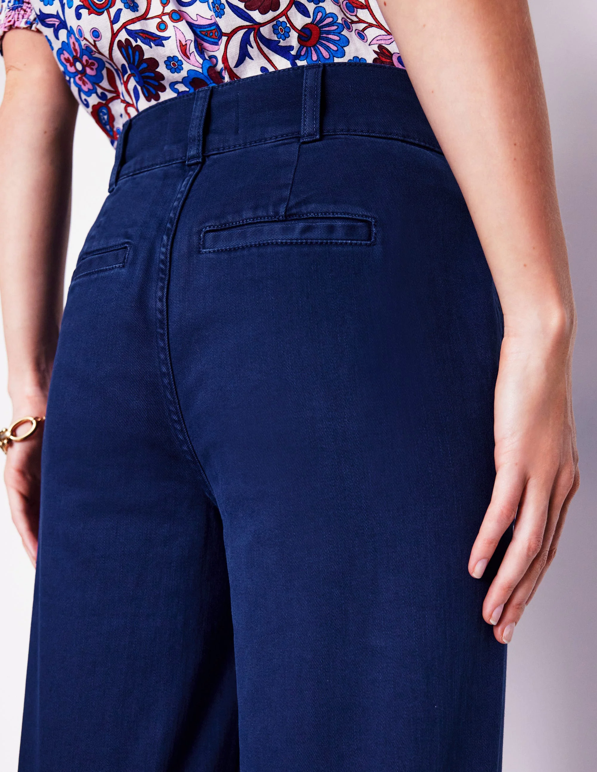 Wide Leg Cargo Pants-Navy Wide Leg Cargo Pants-Navy