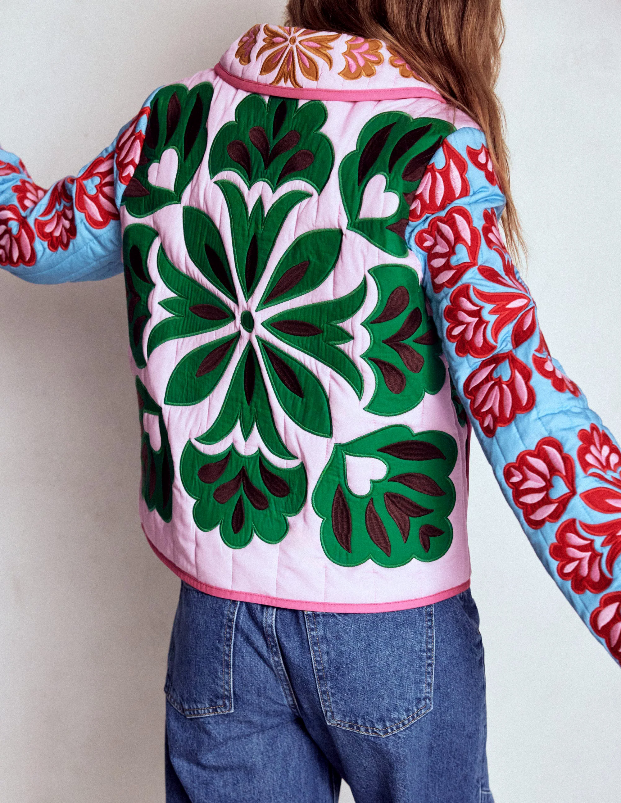 Fitzrovia Embroidered Jacket-Multi Applique Fitzrovia Embroidered Jacket-Multi Applique