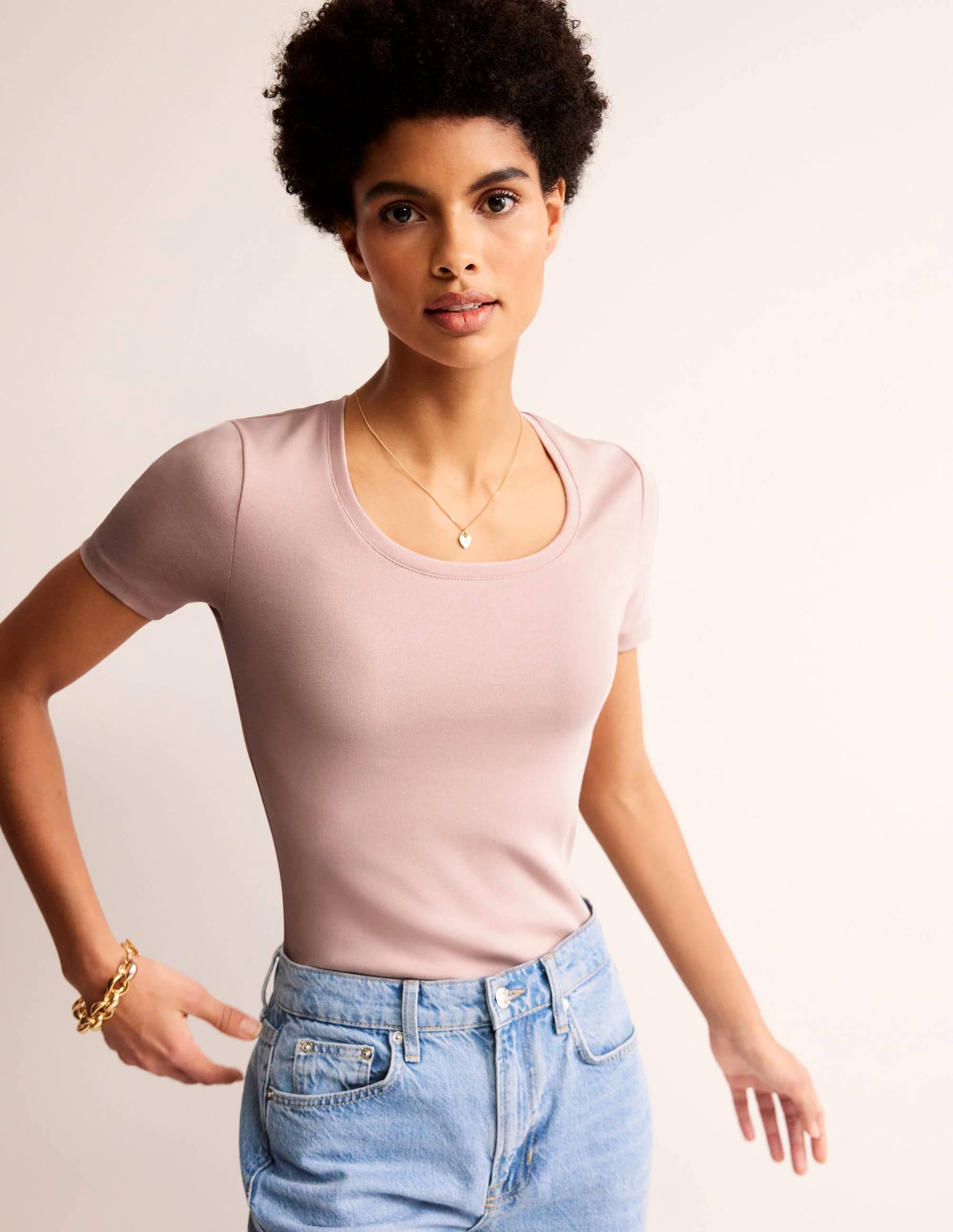 Essential Jersey T-Shirt-Milkshake Essential Jersey T-Shirt-Milkshake