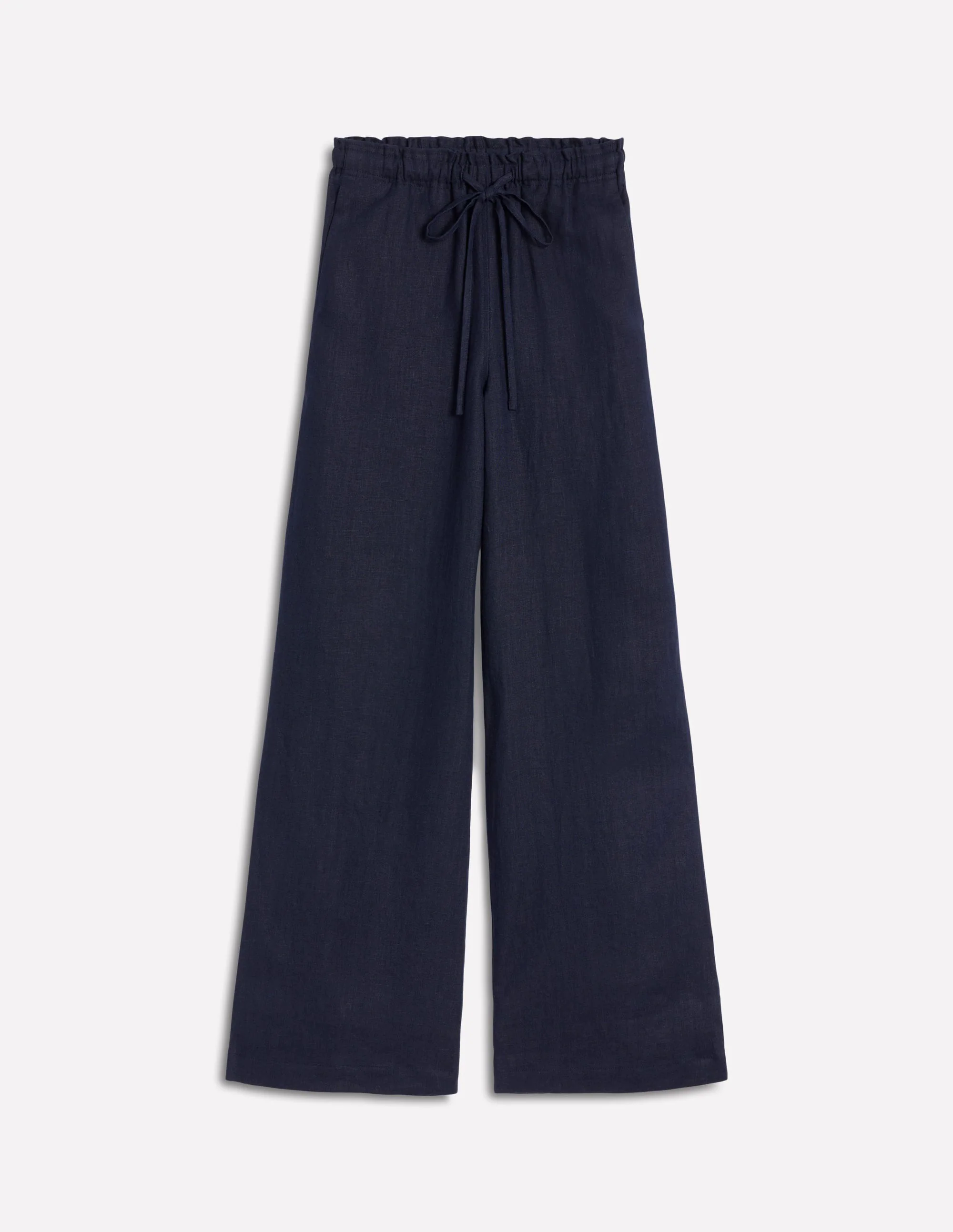 Islington Linen Pants-Navy