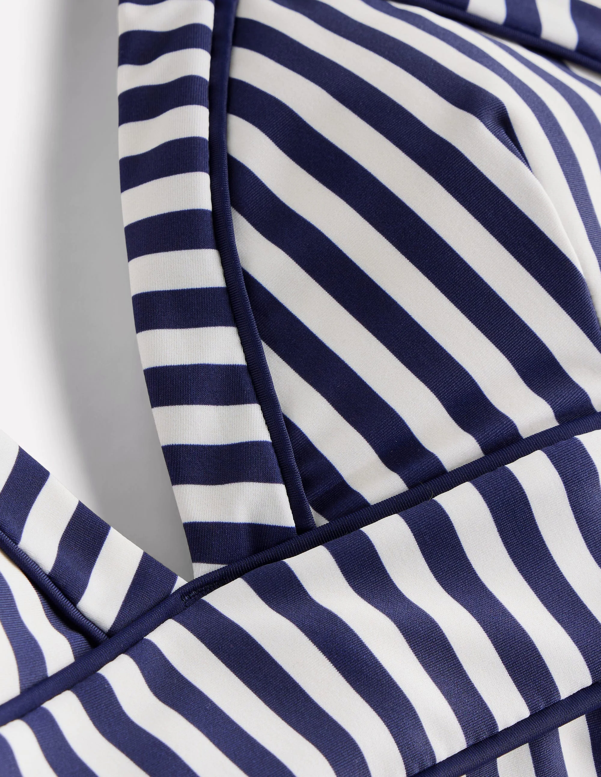 Kasos String V Neck Swimsuit-Navy, Ivory Stripe Kasos String V Neck Swimsuit-Navy, Ivory Stripe