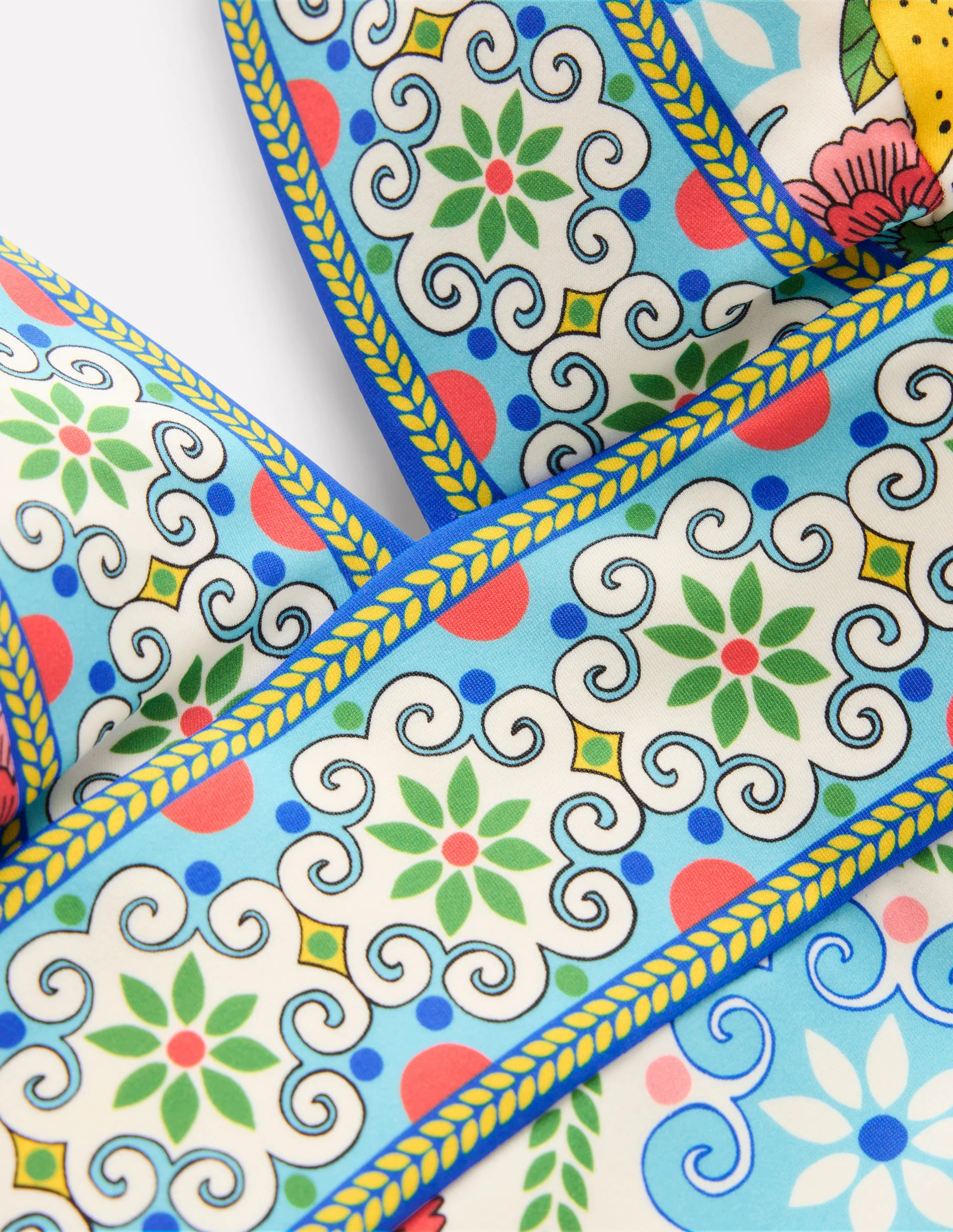 Porto V-Neck Swimsuit-Multi, Citrus Vine Tile Porto V-Neck Swimsuit-Multi, Citrus Vine Tile