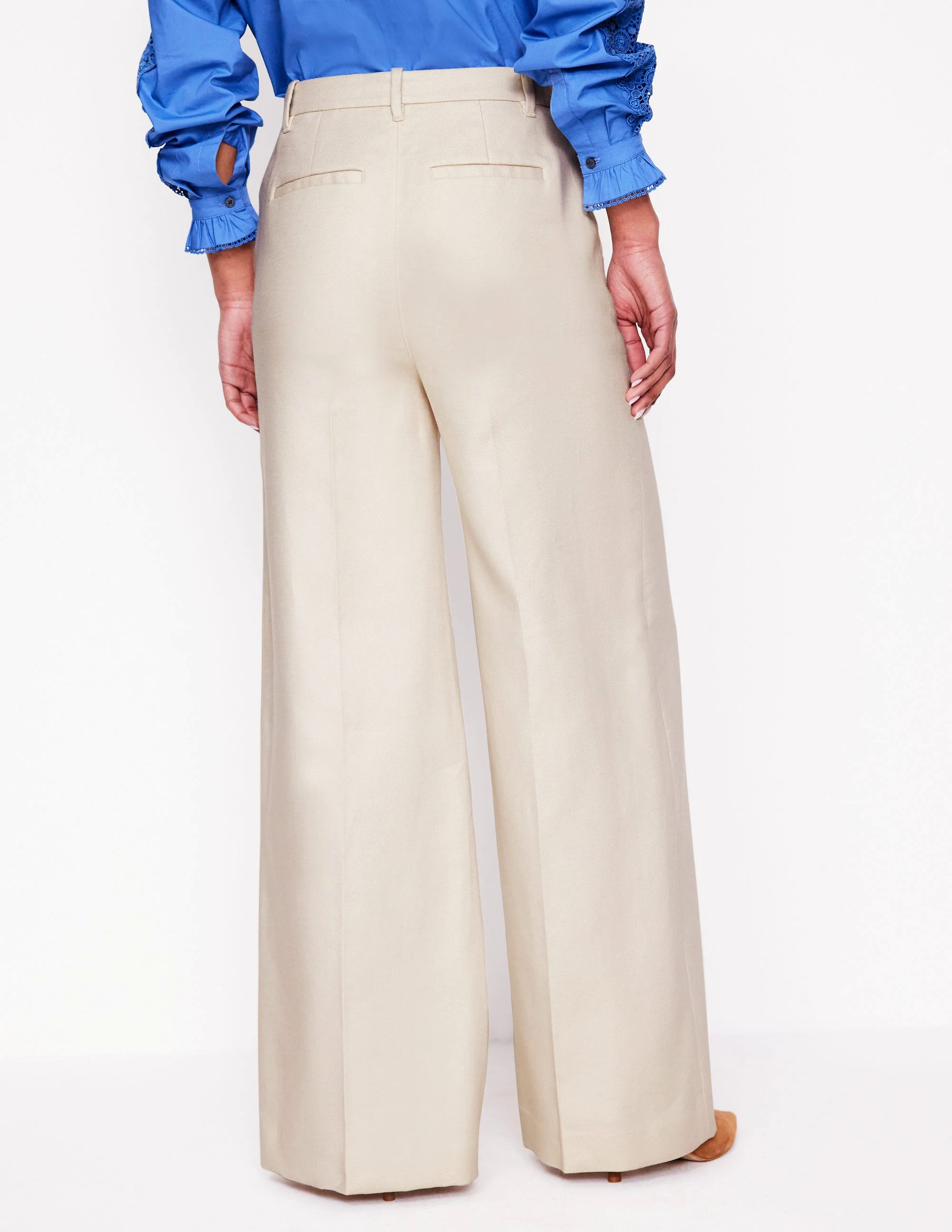 Wide Flare Pants-Sandpiper Beige Wide Flare Pants-Sandpiper Beige