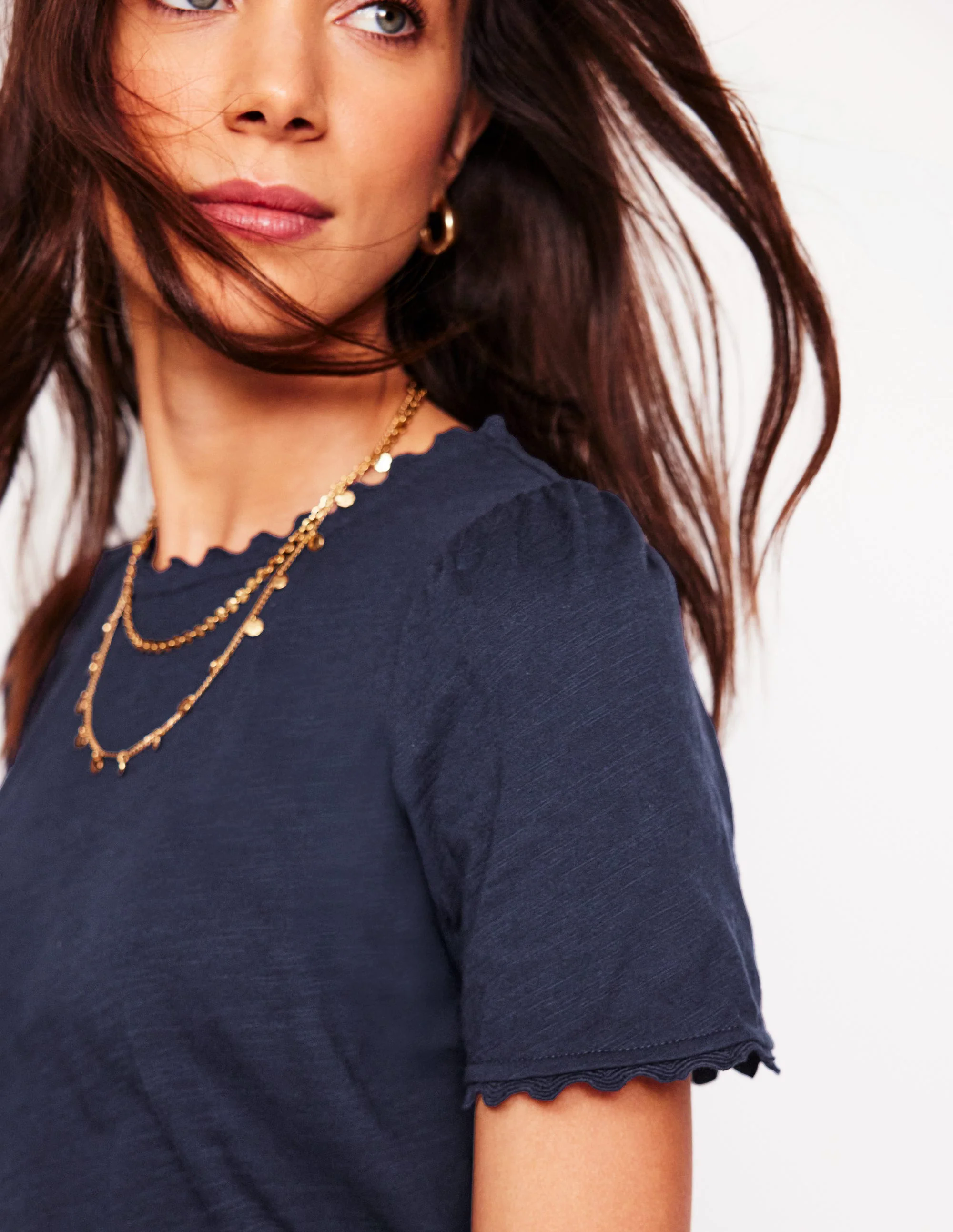 Ali Ricrac T-shirt-Navy Ali Ricrac T-shirt-Navy