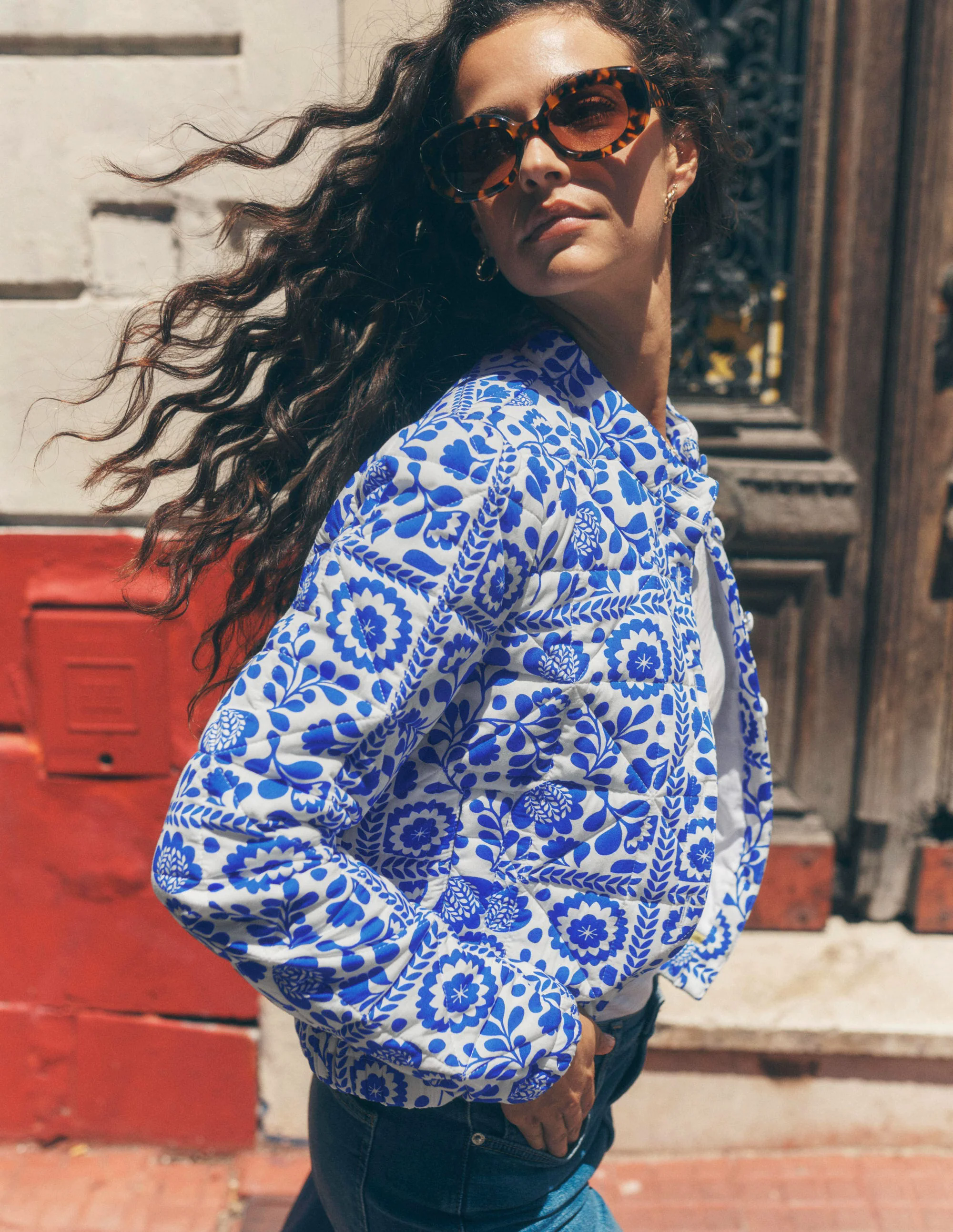 Highbury Quilted Jacket-Vine Tile Highbury Quilted Jacket-Vine Tile