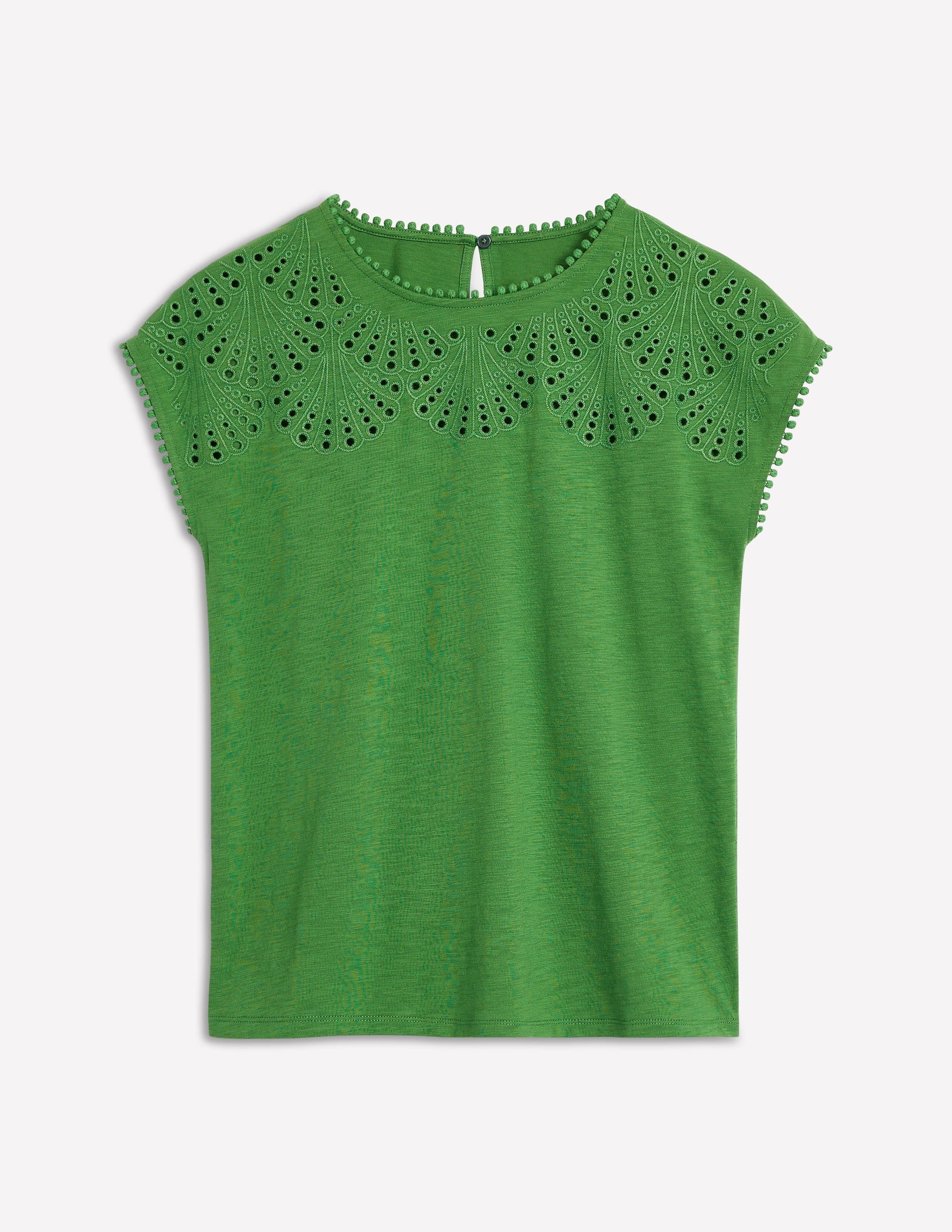 Anya Broderie T-shirt-Paradise Green Anya Broderie T-shirt-Paradise Green