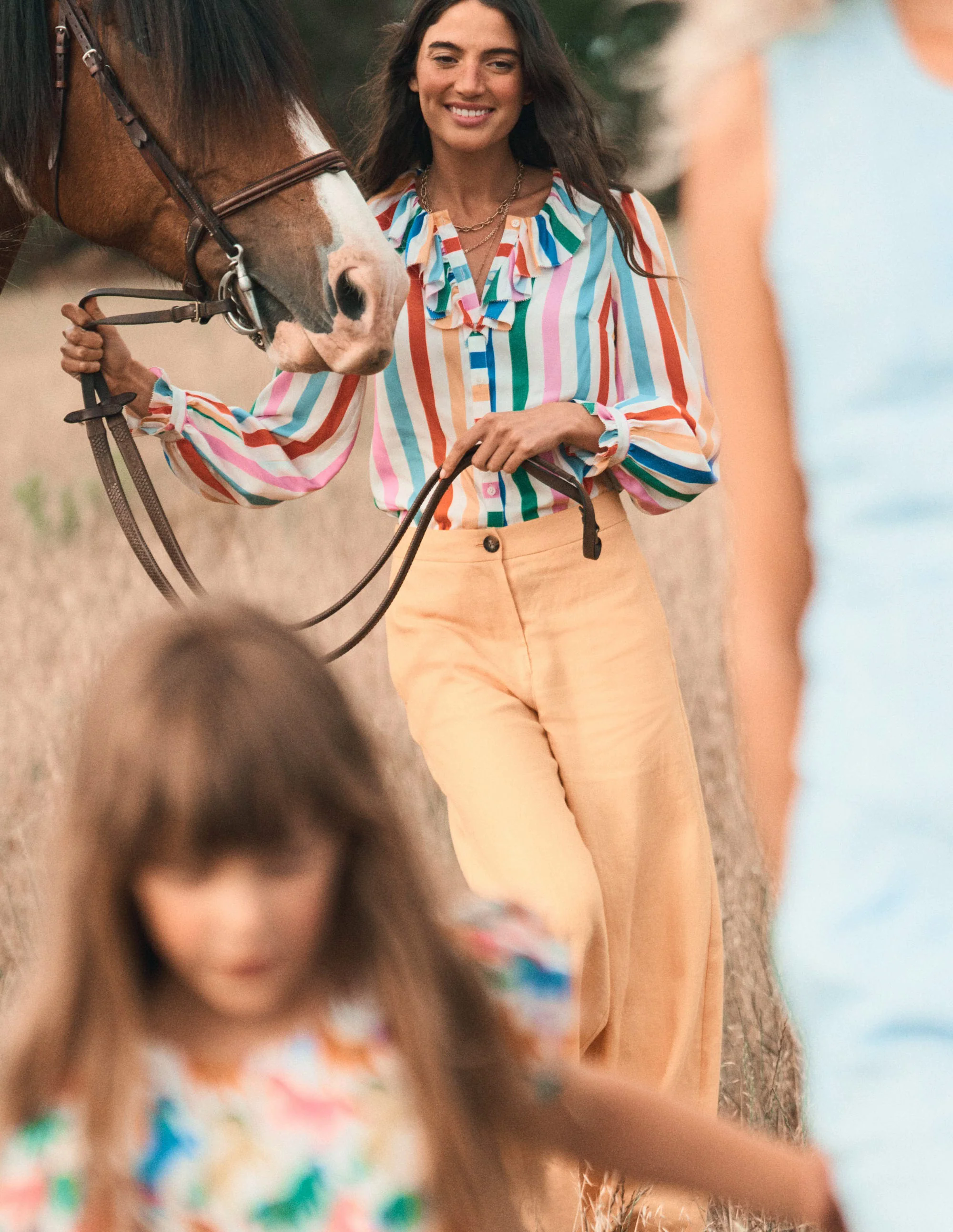 Wide Crop Linen Pants-Summers Sun Yellow