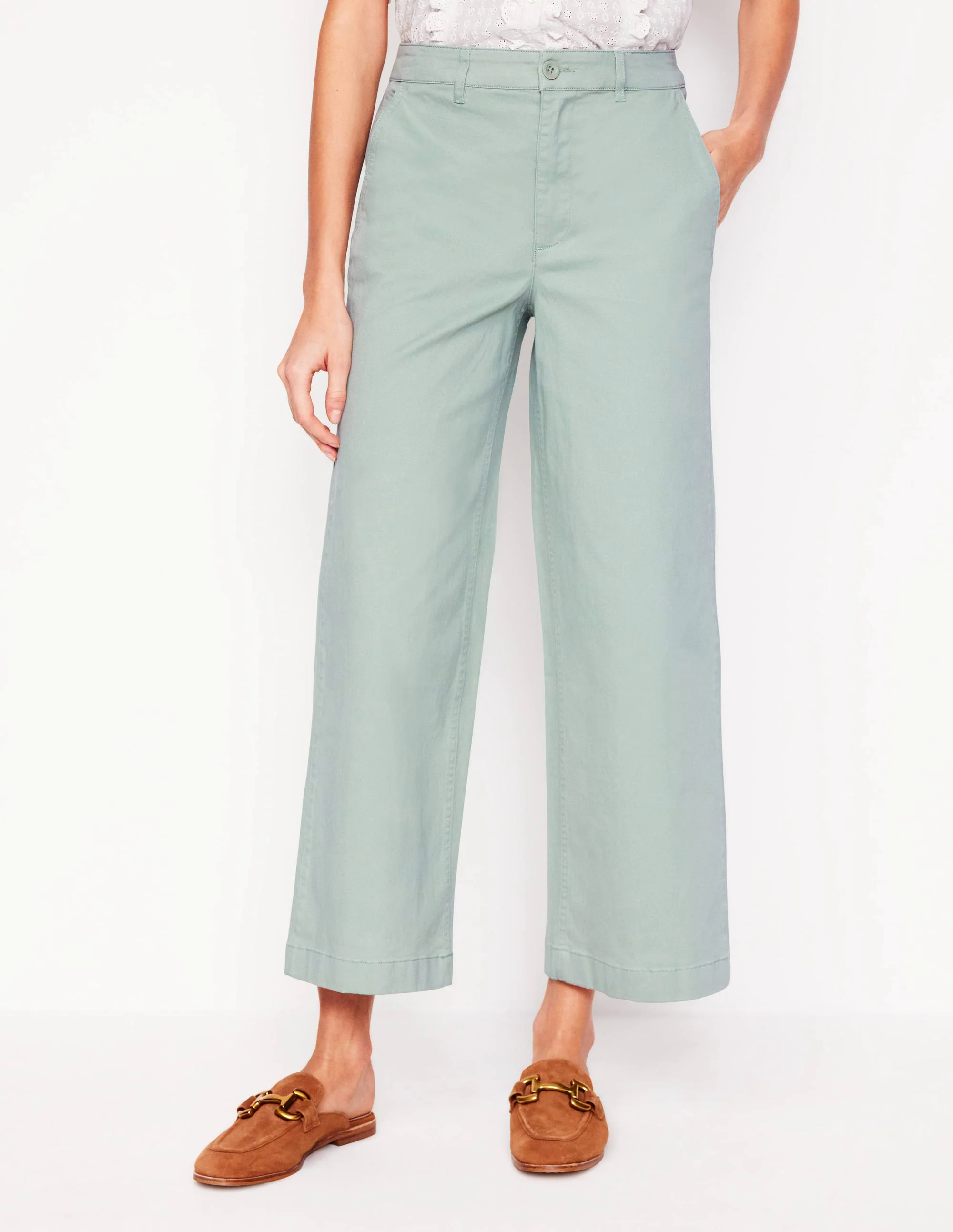Barnsbury Crop Chino Pants-Soft Jade Barnsbury Crop Chino Pants-Soft Jade