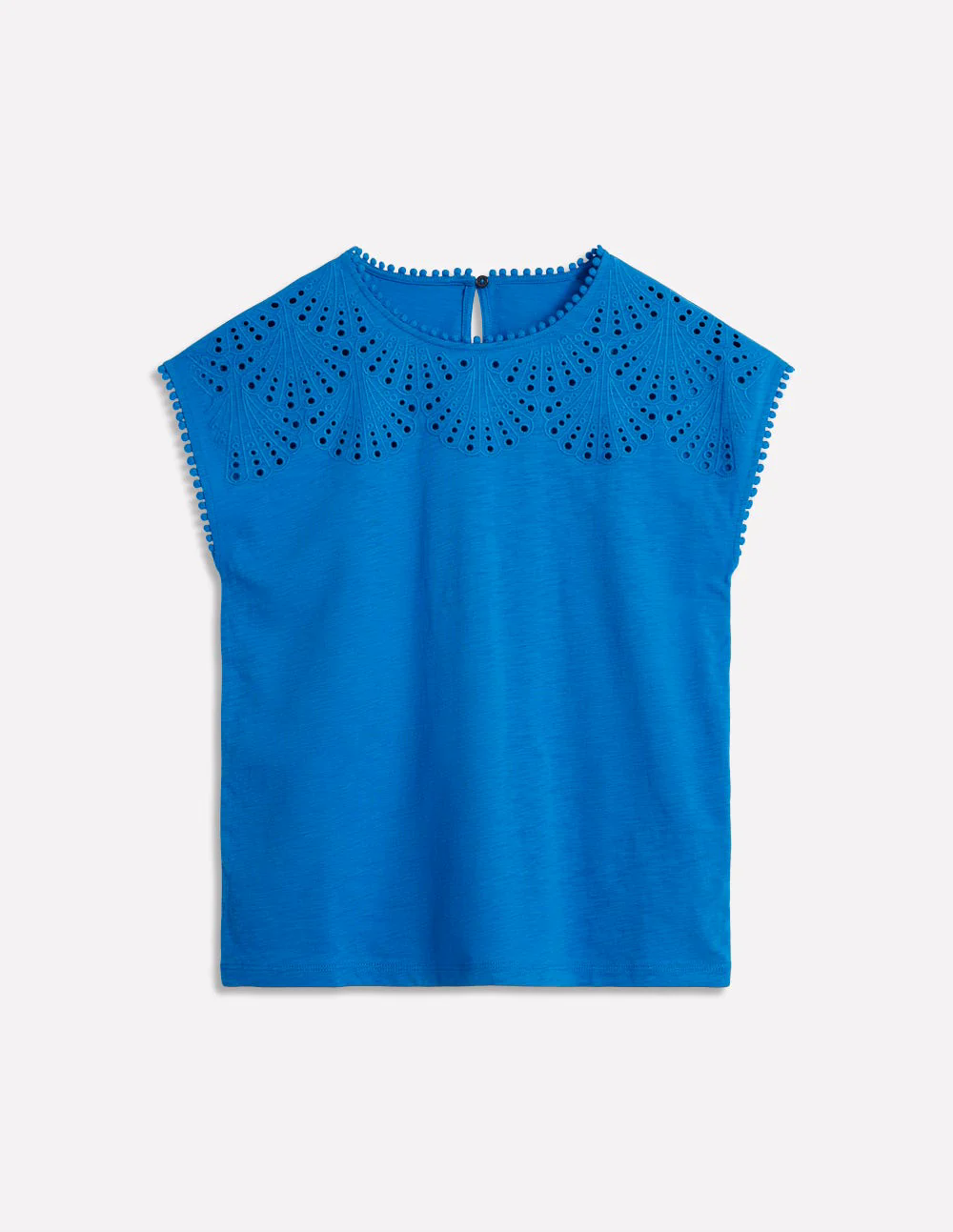 Anya Broderie T-shirt-Cerulean Blue Anya Broderie T-shirt-Cerulean Blue