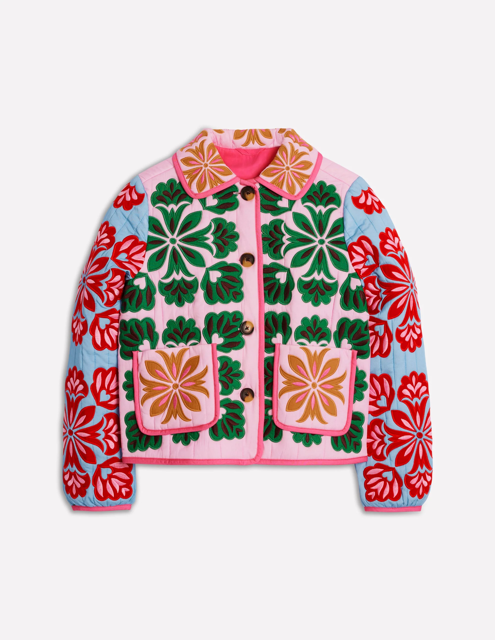 Fitzrovia Embroidered Jacket-Multi Applique Fitzrovia Embroidered Jacket-Multi Applique