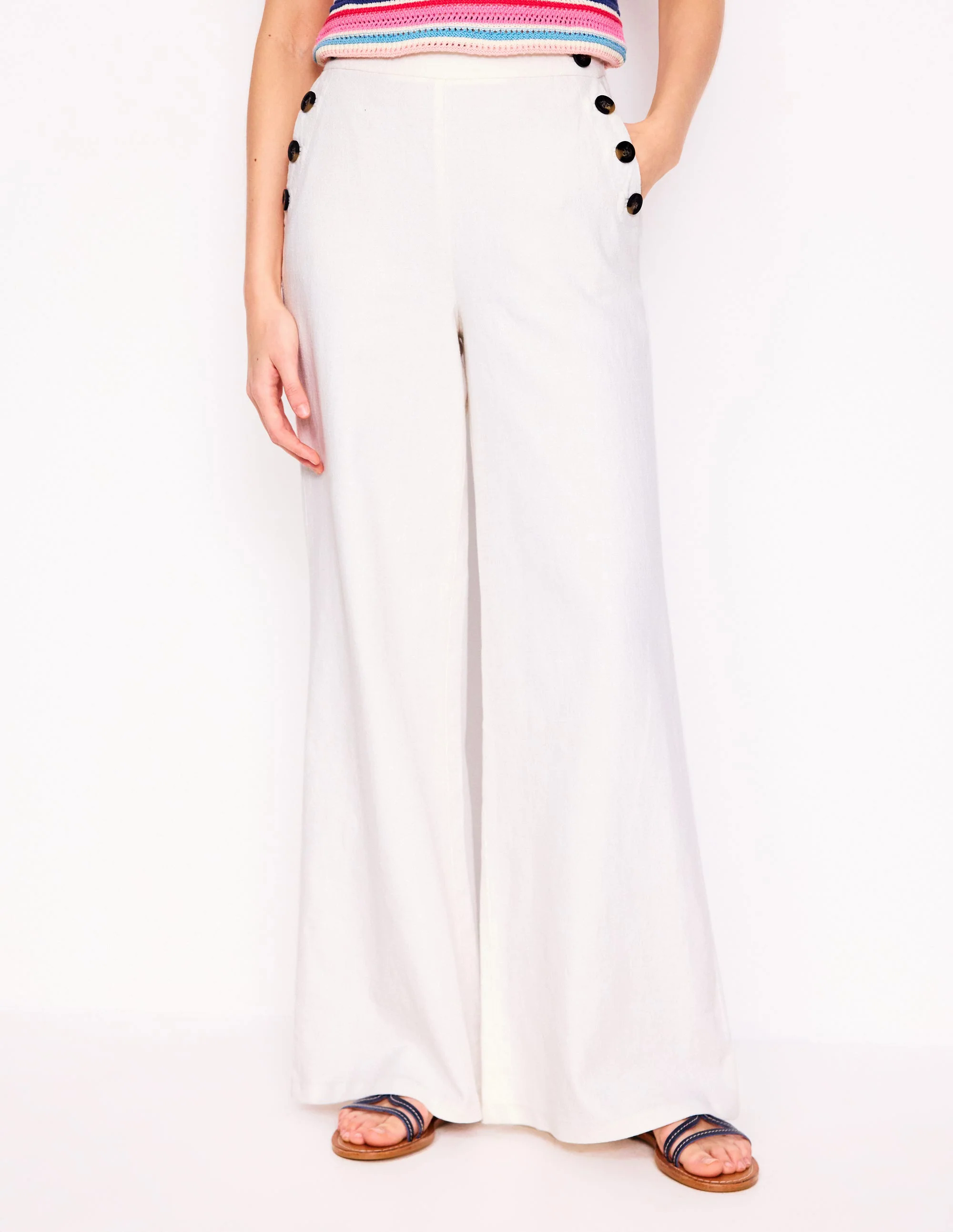 Greenwich Sailor Pants-White