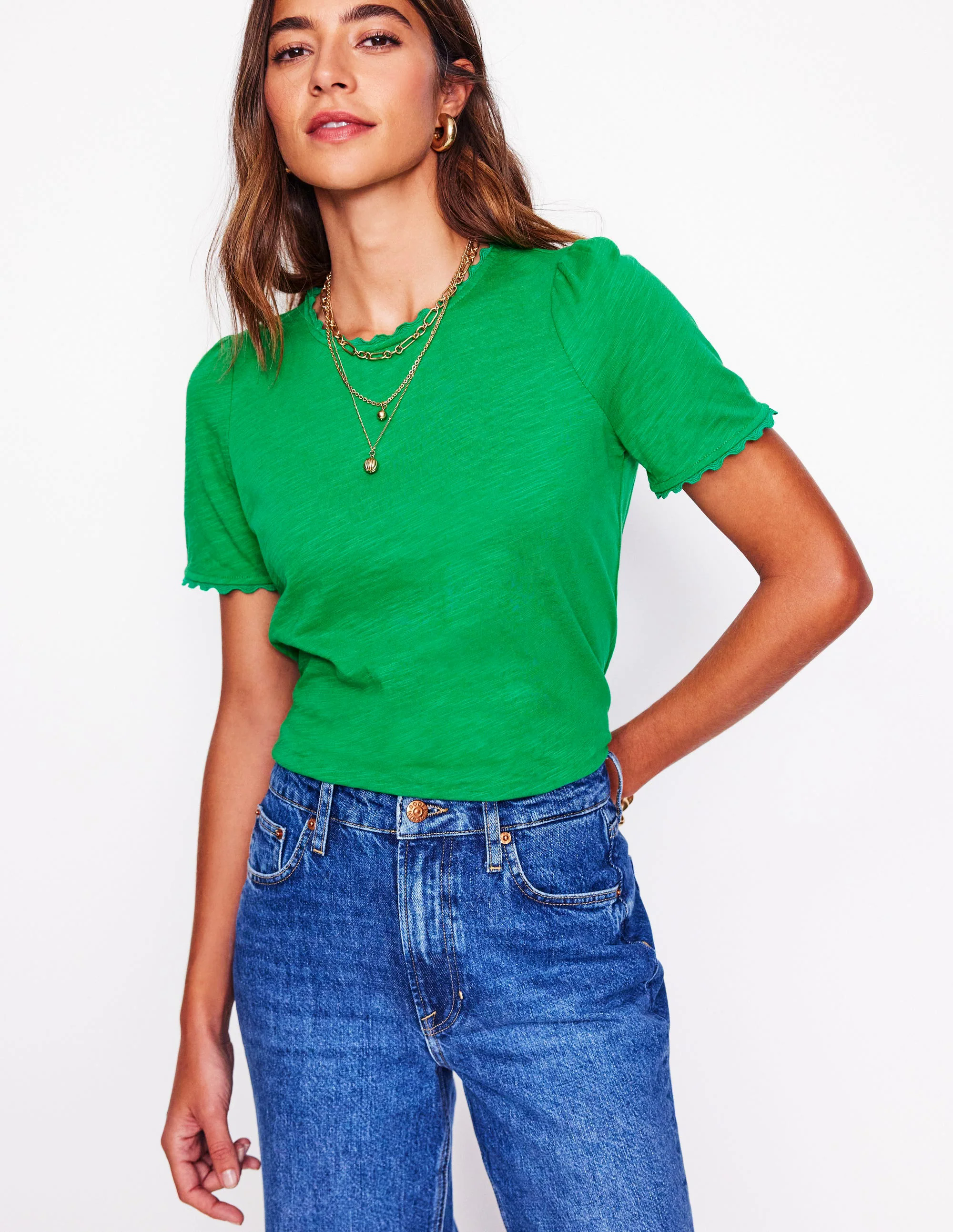 Ali Ricrac T-shirt-Rich Emerald Ali Ricrac T-shirt-Rich Emerald