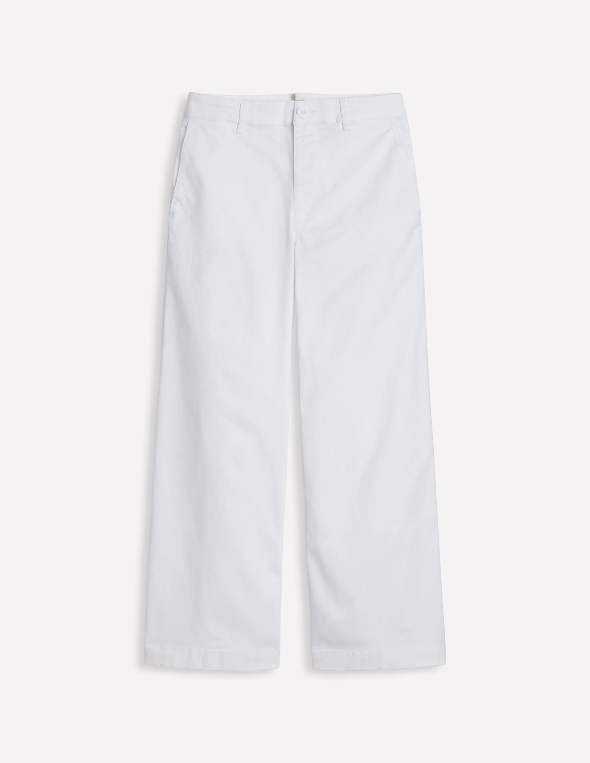 Barnsbury Crop Chino Pants-White Barnsbury Crop Chino Pants-White