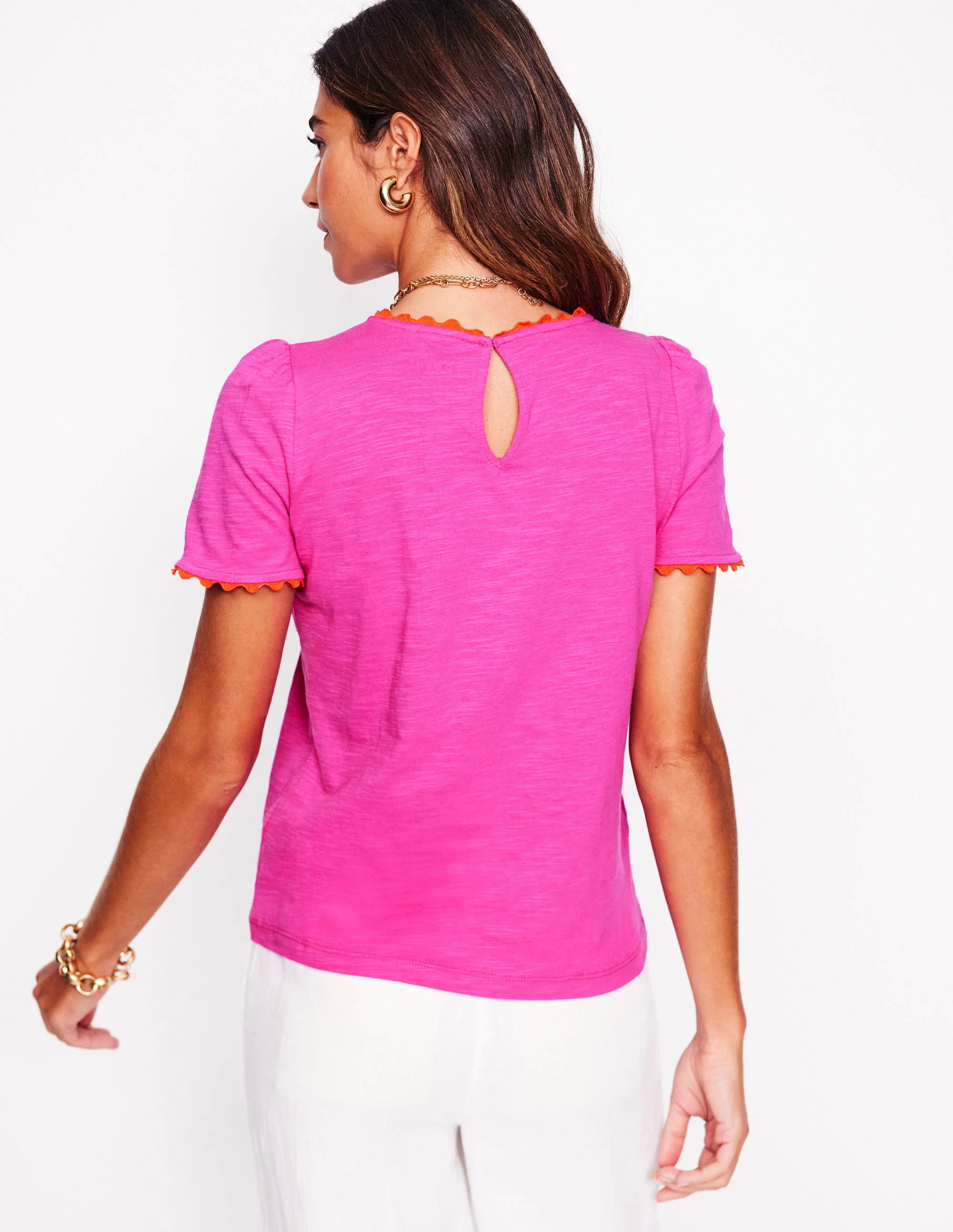 Ali Ricrac T-shirt-Cosmos Pink Ali Ricrac T-shirt-Cosmos Pink