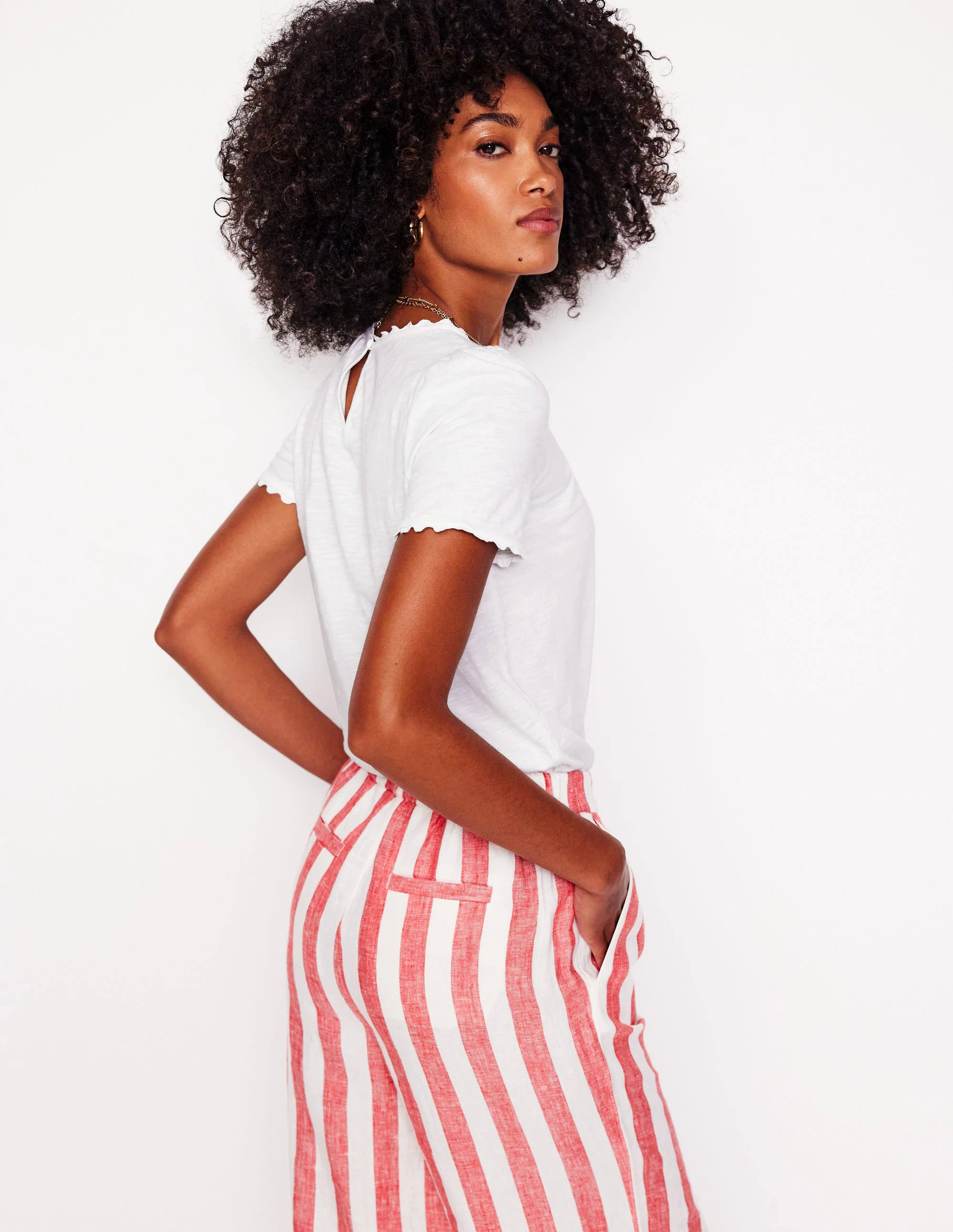 Ali Ricrac T-shirt-White Ali Ricrac T-shirt-White