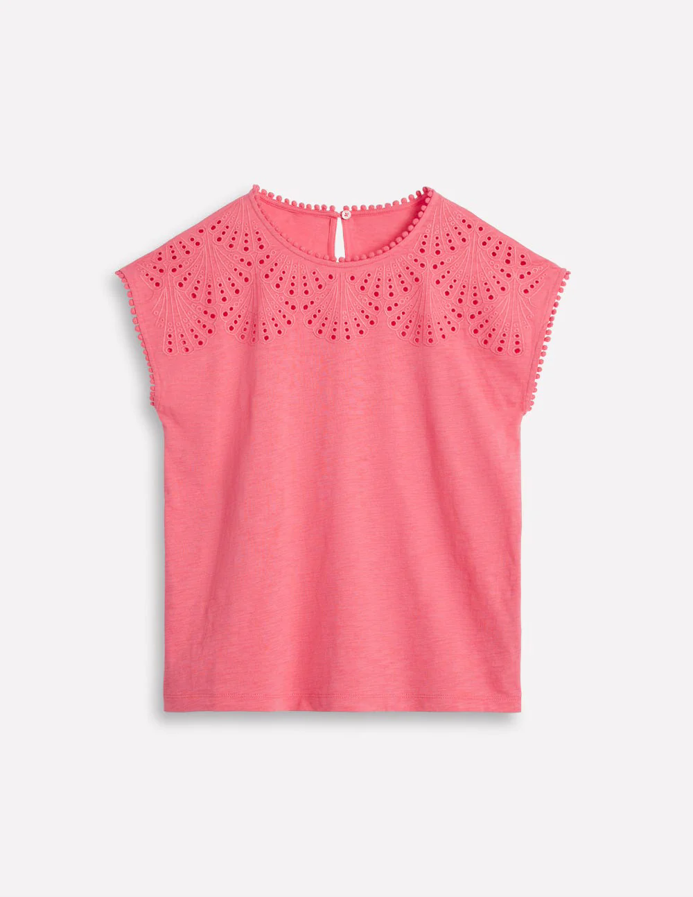 Anya Broderie T-shirt-Azalea Pink Anya Broderie T-shirt-Azalea Pink