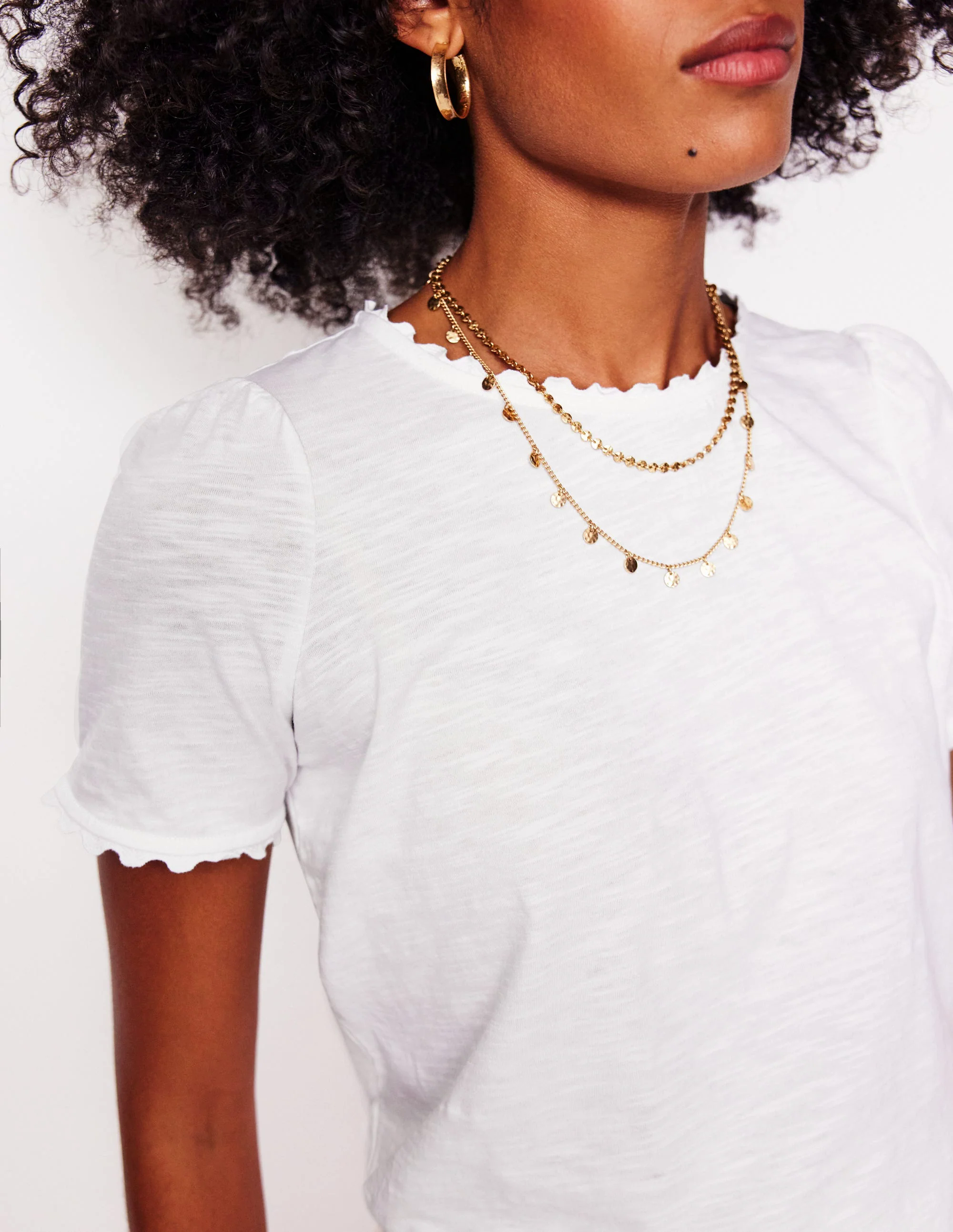 Ali Ricrac T-shirt-White Ali Ricrac T-shirt-White