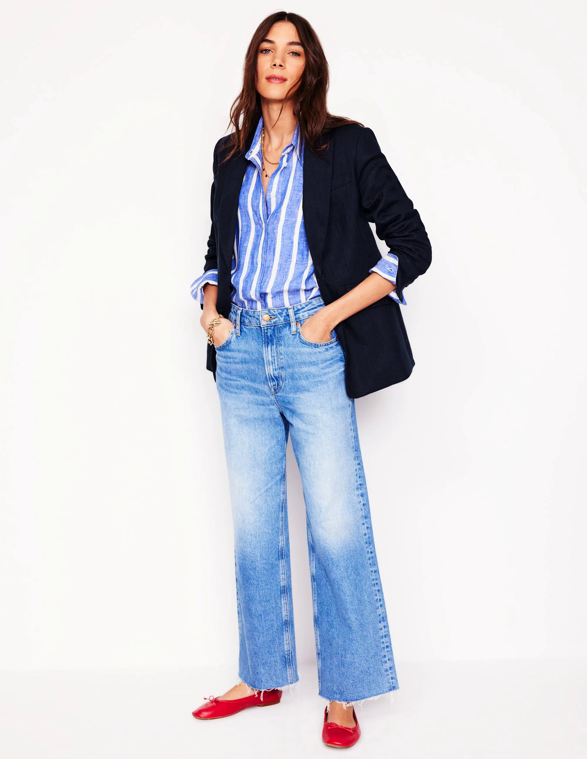 Stamford Linen Blazer-Navy Stamford Linen Blazer-Navy
