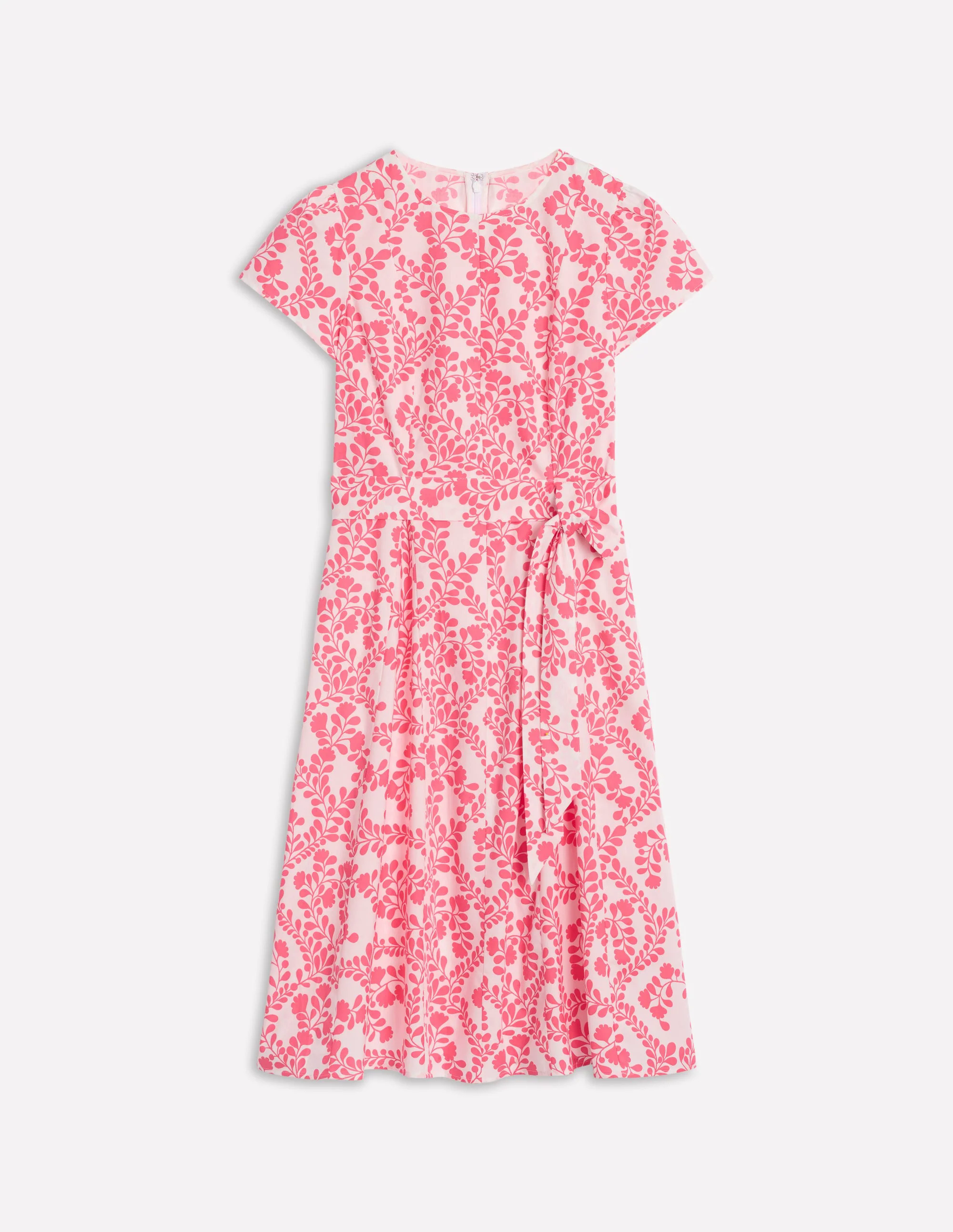 Imo Cotton Short Dress-lvory, Vine Silhouette