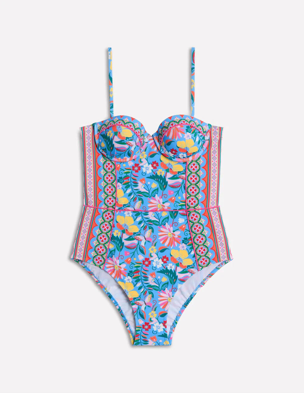 Rhodes Cup-Size Swimsuit-Dawn Blue, Wildflower Trail