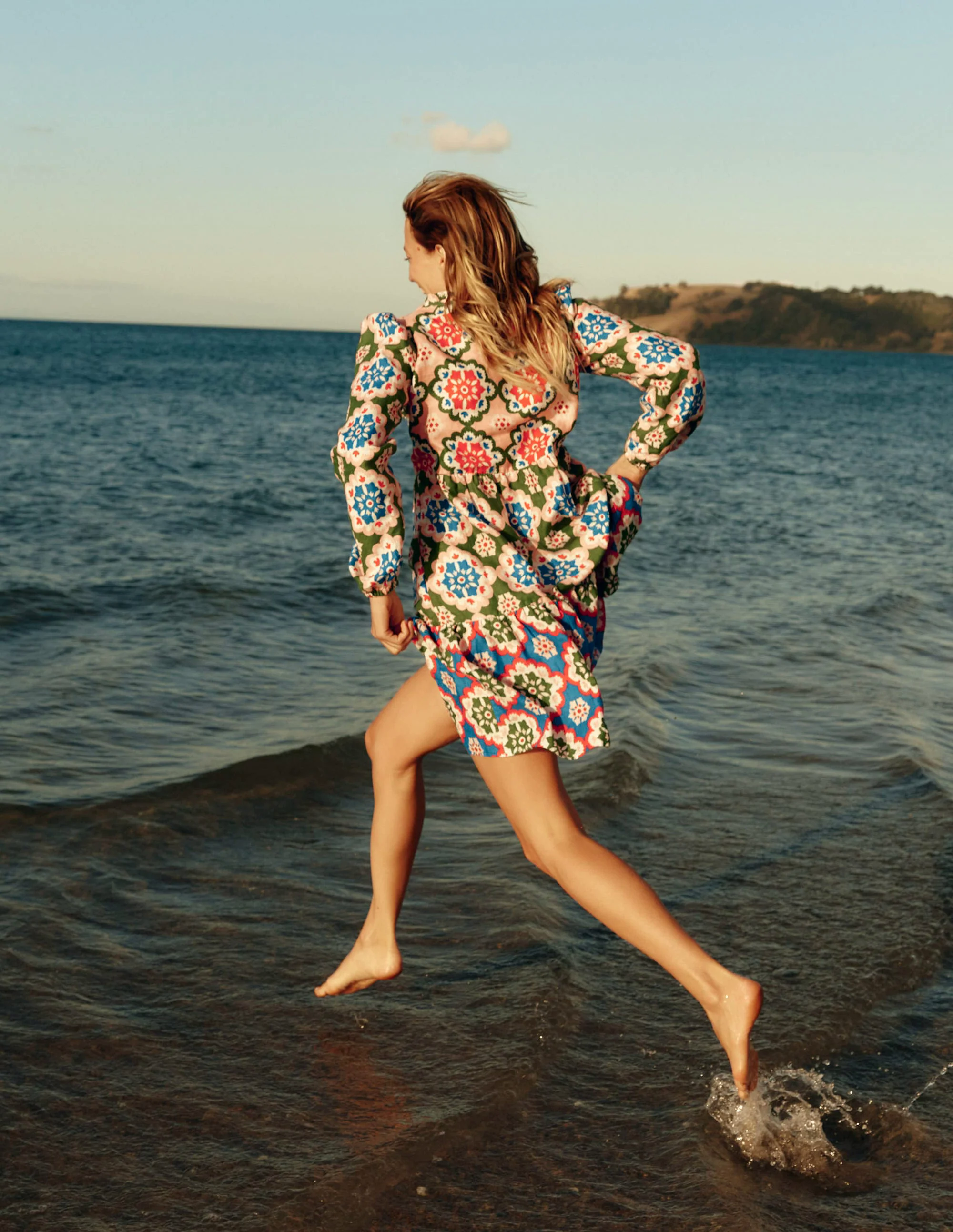 Esme Linen Short Dress-Multi, Bloom Geo Esme Linen Short Dress-Multi, Bloom Geo