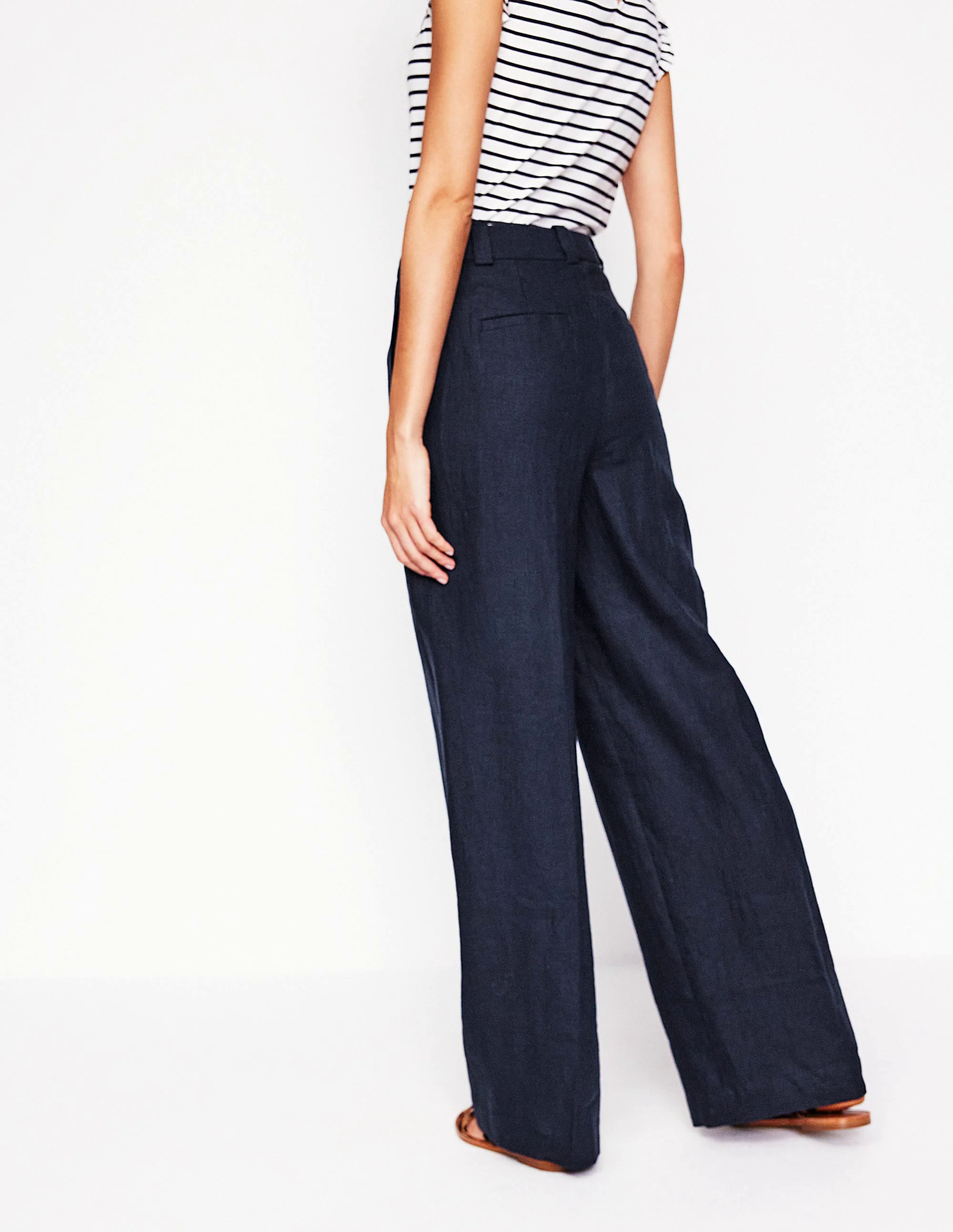 Westbourne Linen Pants-Navy Westbourne Linen Pants-Navy