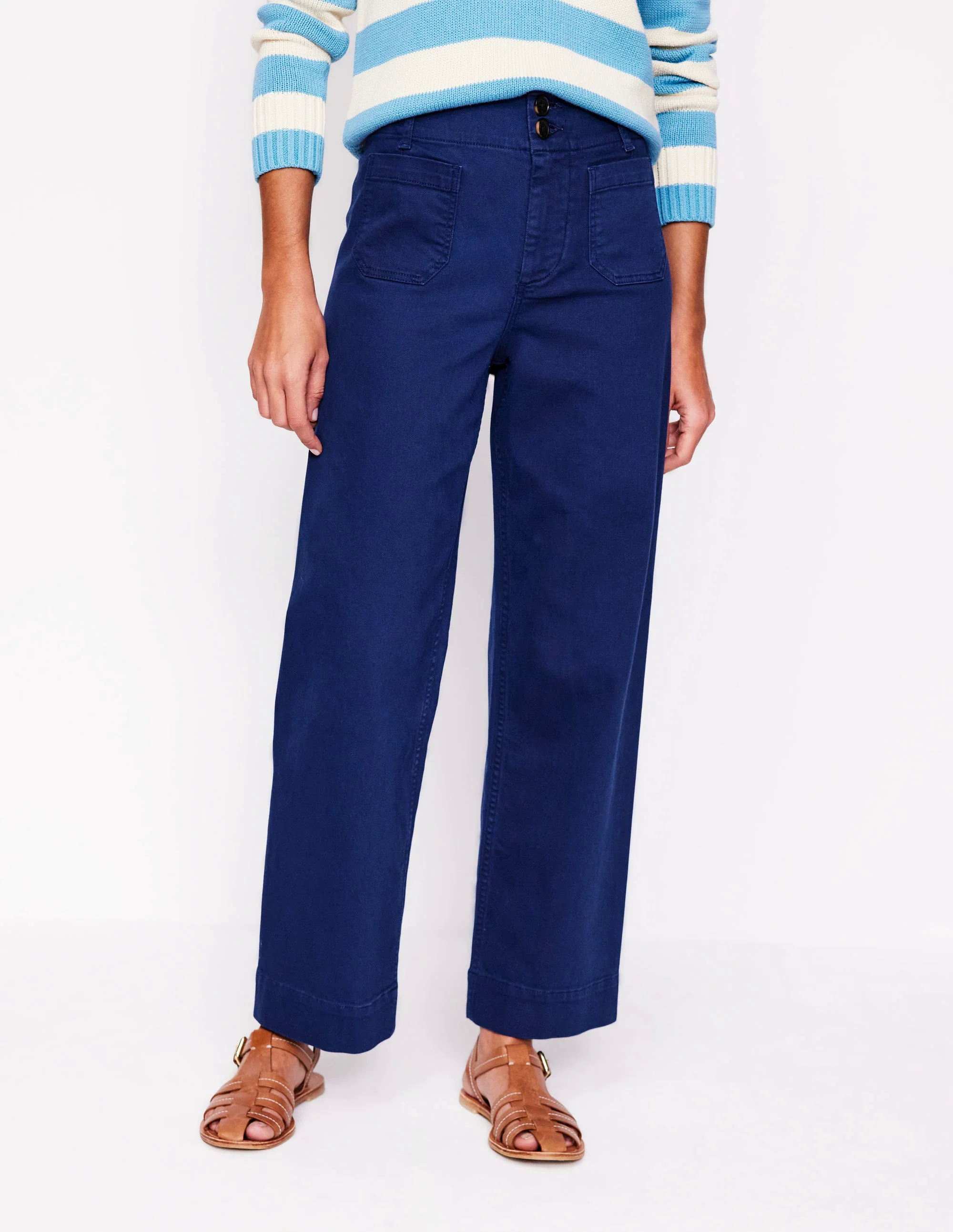 Primrose Patch Pocket Pants-Navy Primrose Patch Pocket Pants-Navy