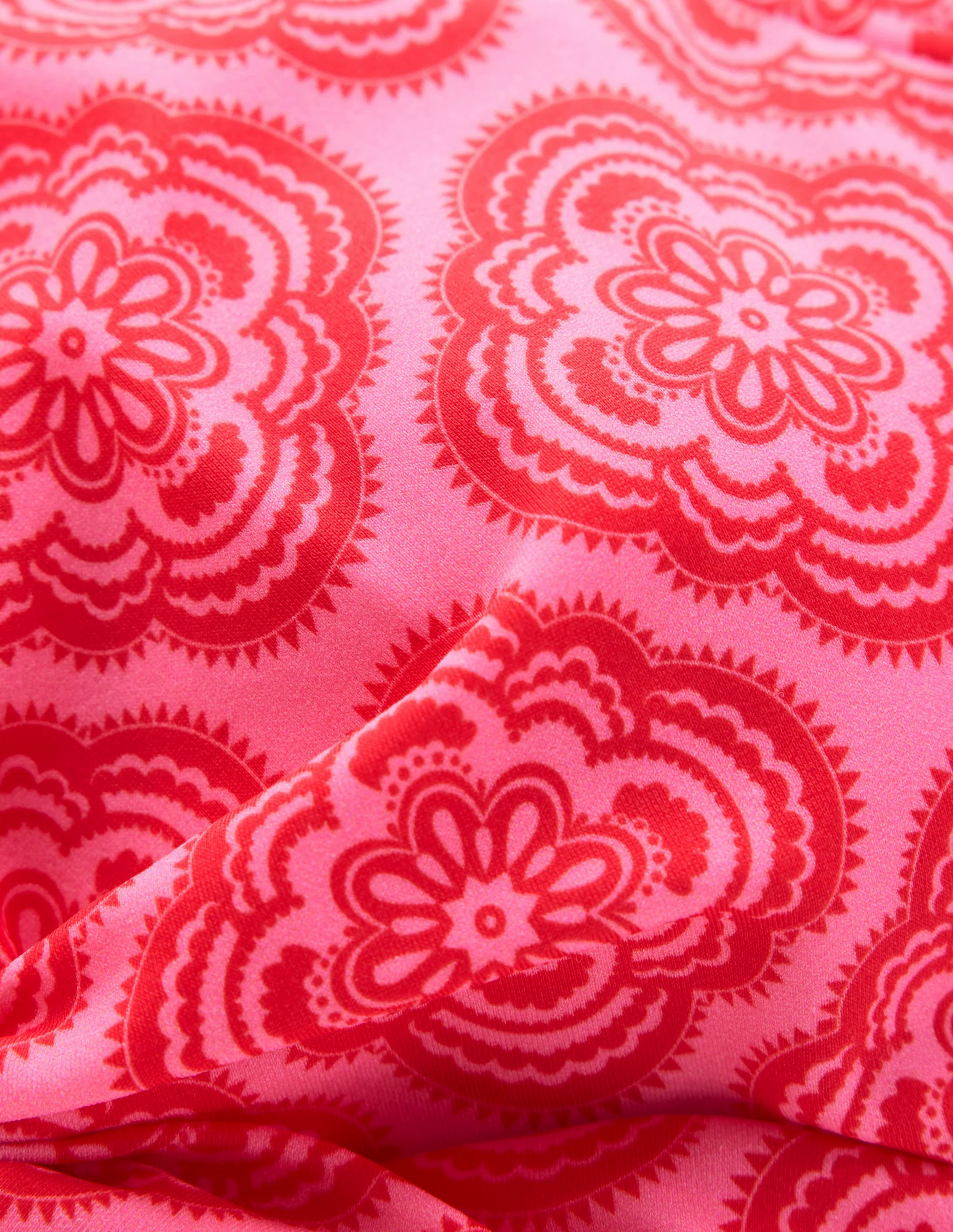 Tie Front Bikini Top-Pink Rose, Botanic Blush