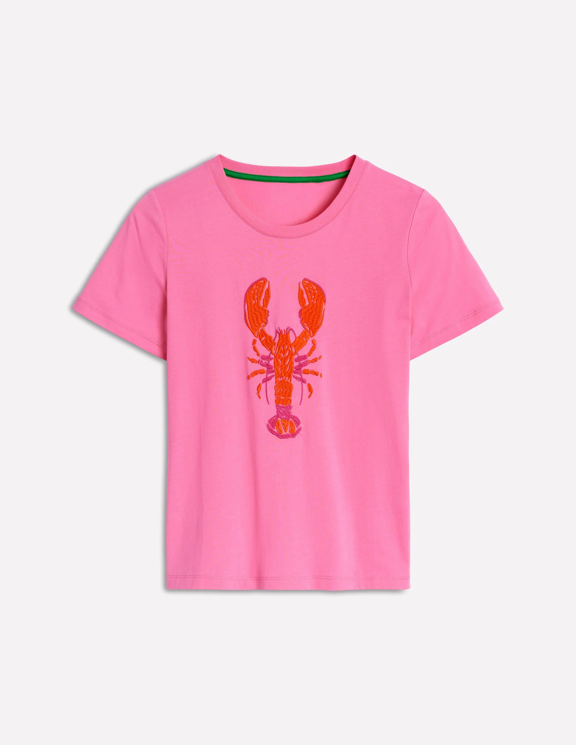 Relaxed Novelty T-Shirt-Pink Rose, Lobster