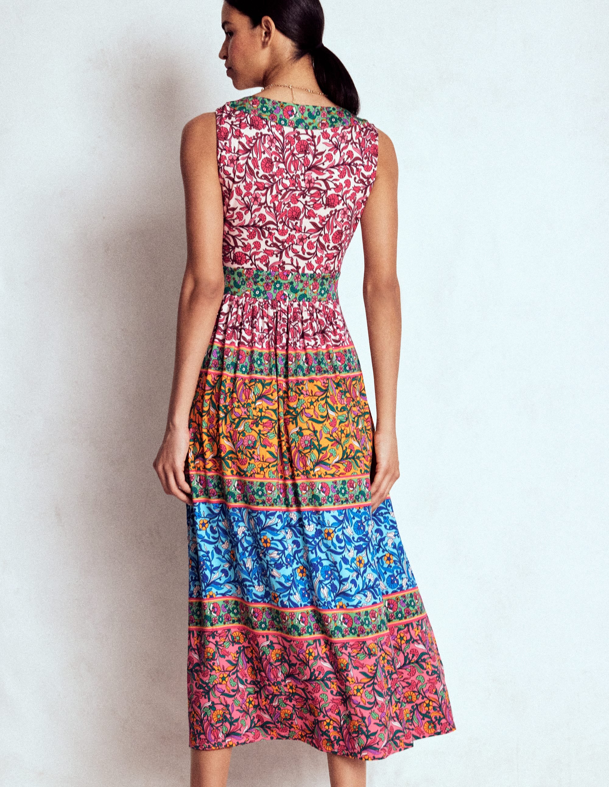 Olympia Jersey Maxi Dress-Multi, Enchanting Vine
