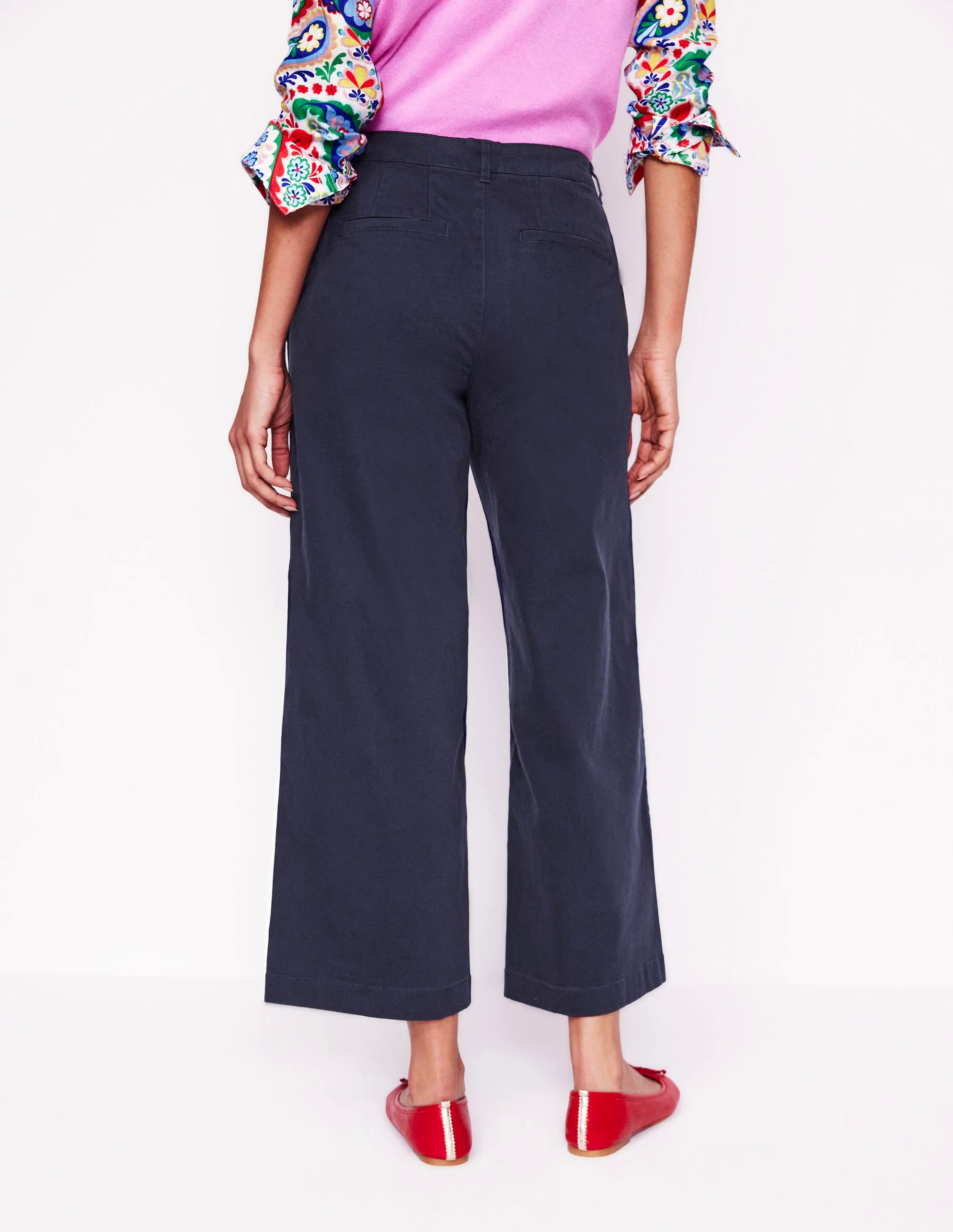 Barnsbury Crop Chino Pants-Navy Barnsbury Crop Chino Pants-Navy