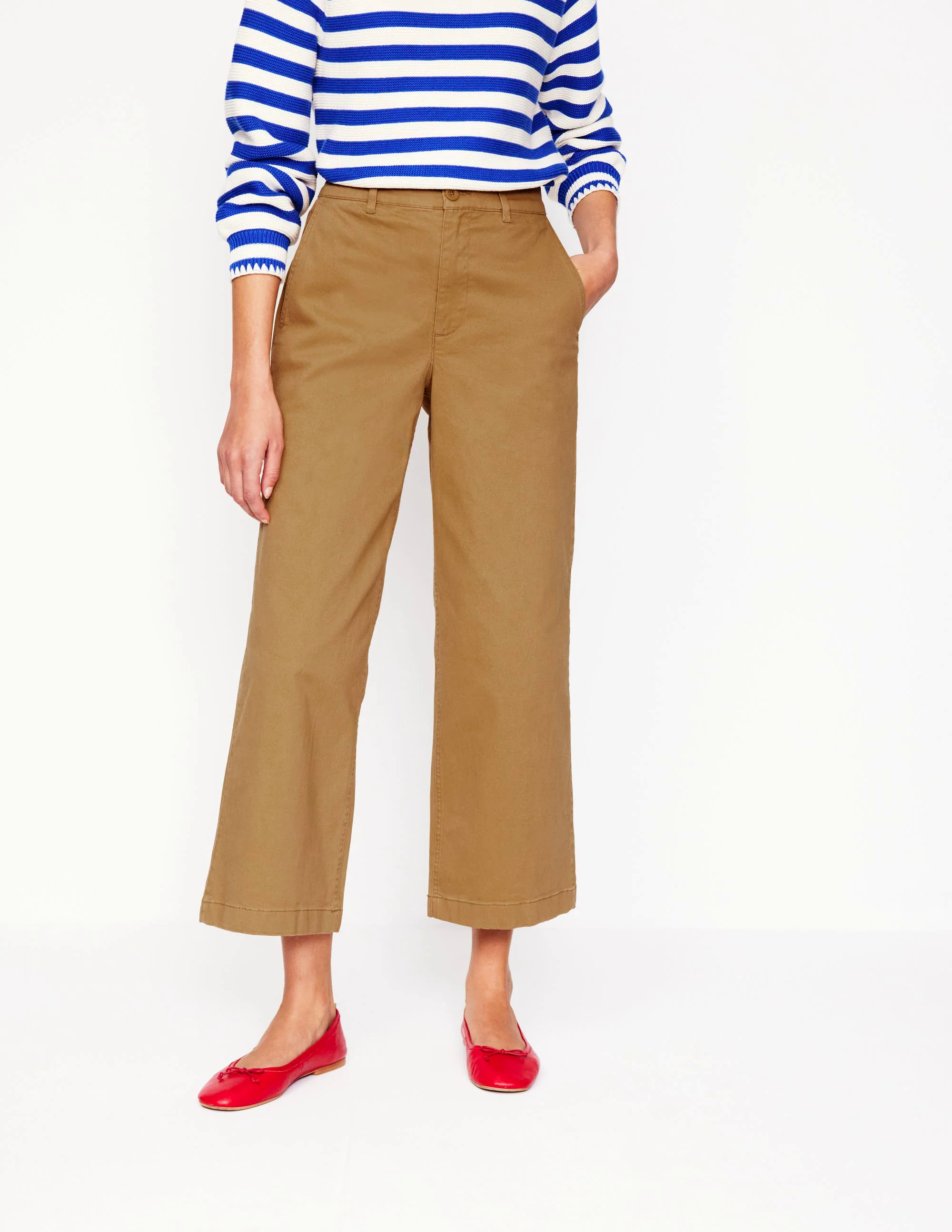 Barnsbury Crop Chino Pants-Hazelnut Brown Barnsbury Crop Chino Pants-Hazelnut Brown