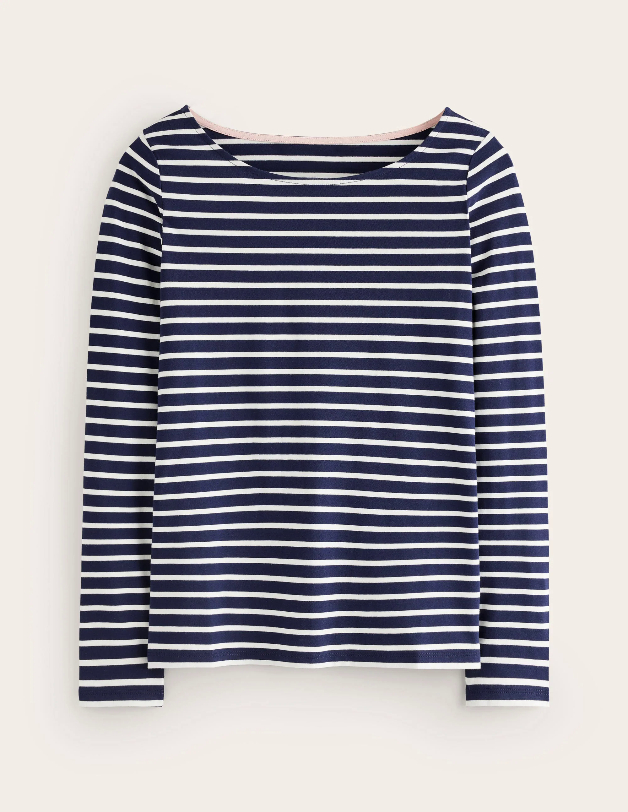 Ella Long Sleeve Breton-Navy, Ivory Ella Long Sleeve Breton-Navy, Ivory