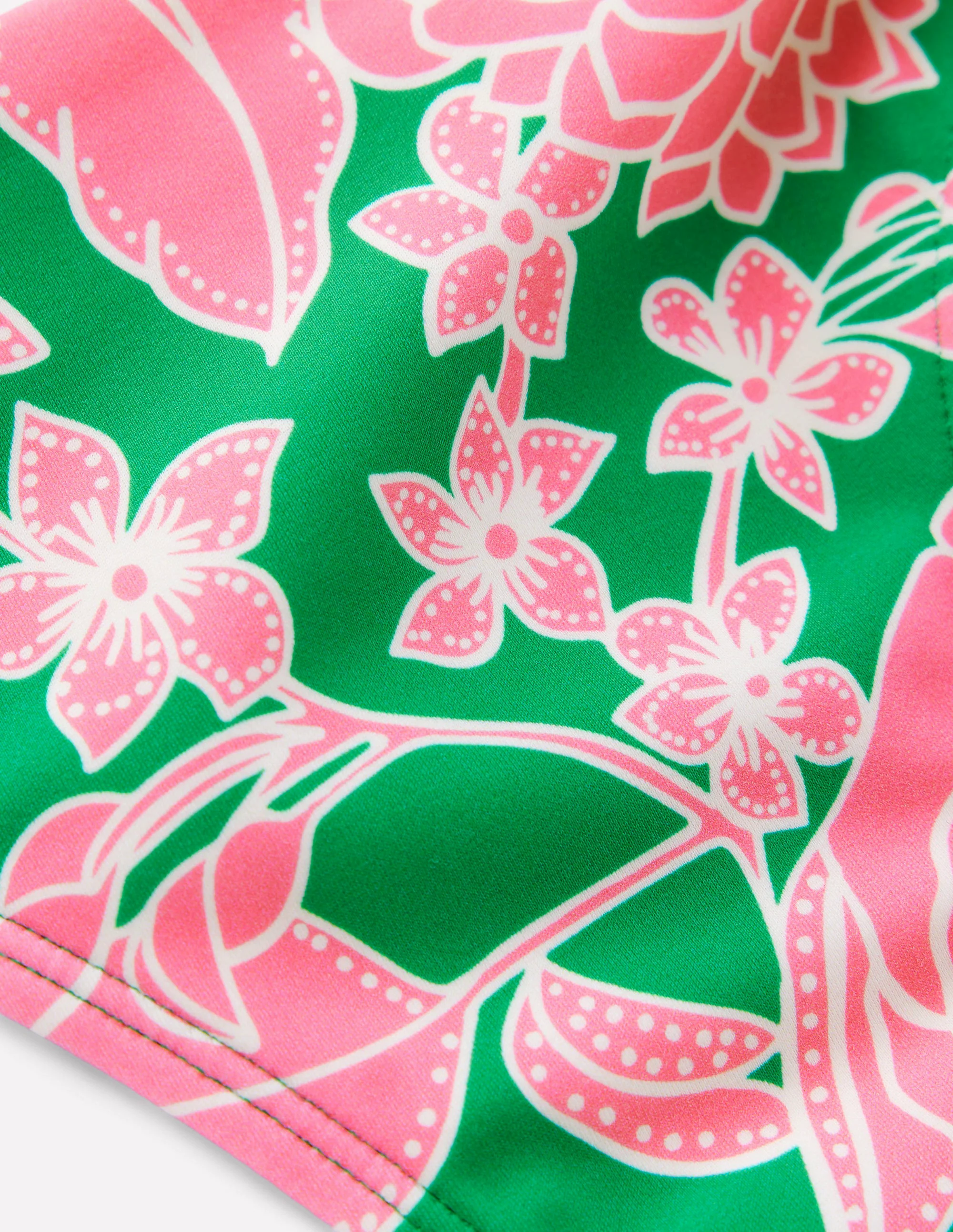 Classic Bikini Bottoms-Emerald, Blossom Cascade Classic Bikini Bottoms-Emerald, Blossom Cascade
